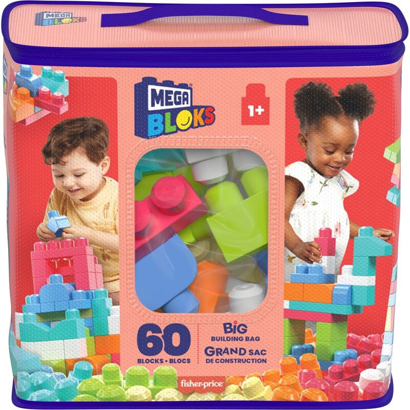 Mega Bloks Borsa rosa 60 pezzi