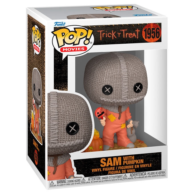 Boneco POP Sam Travessuras e Gostosuras com Abóbora