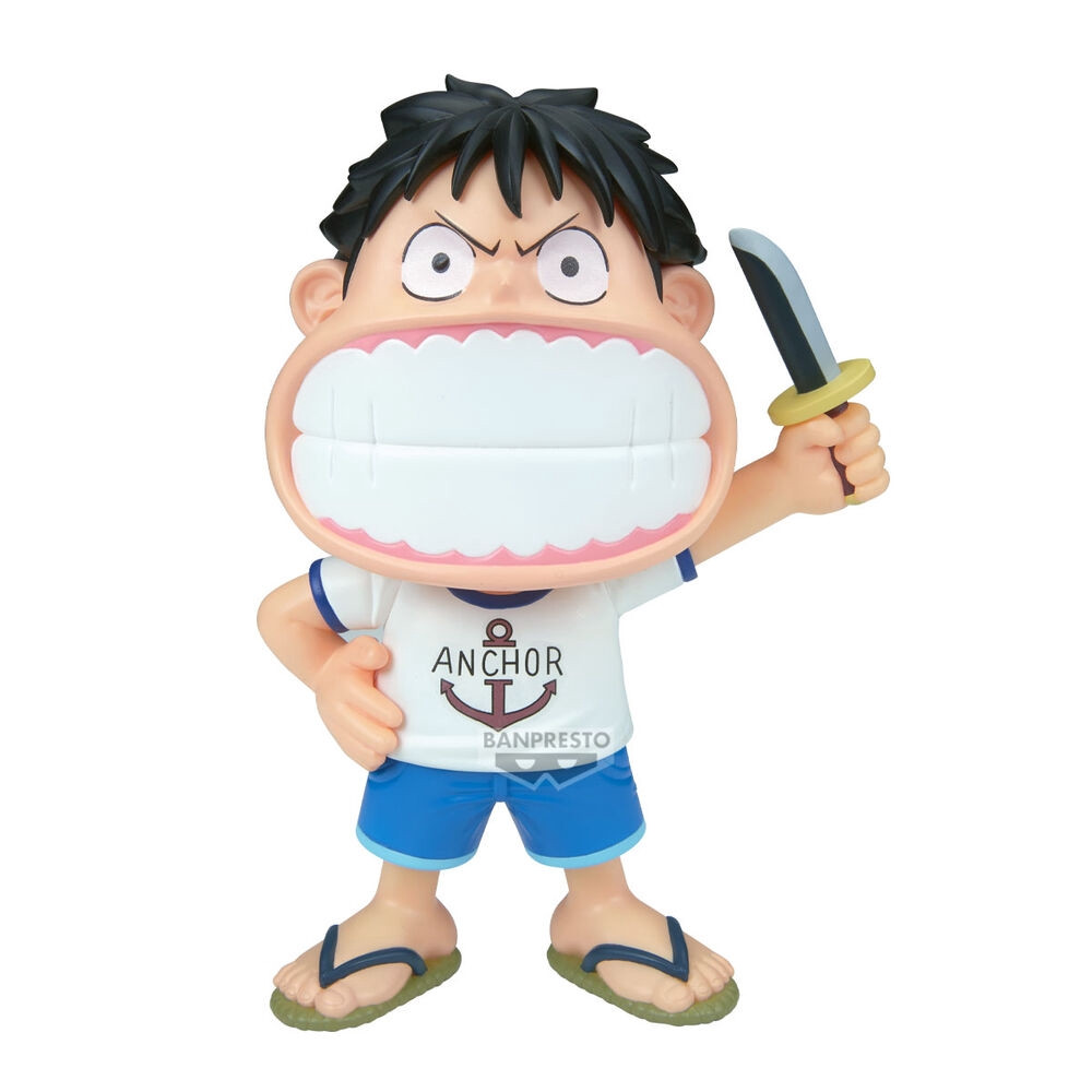 One Piece Big Sofvimates Monkey D. Luffy figuur 15 cm