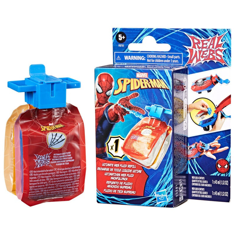Echte Spinnweben von Marvel Spiderman