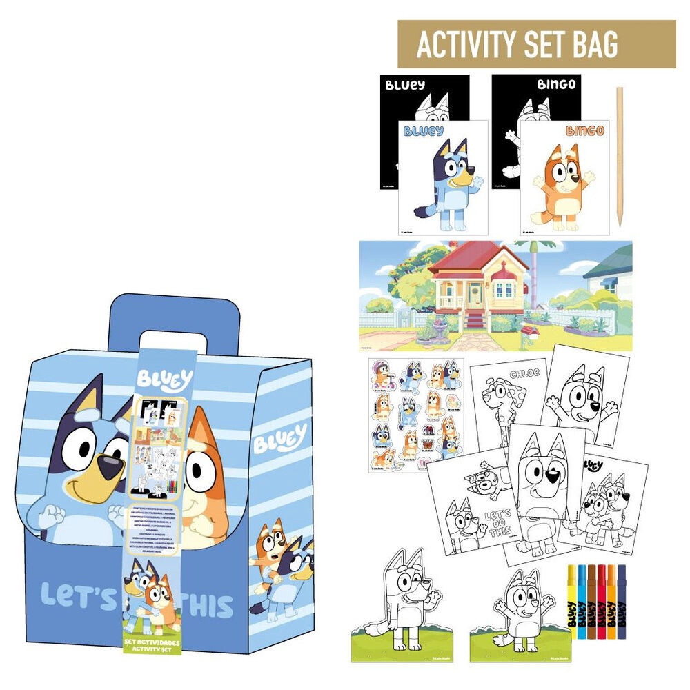 Bluey Malrucksack-Set