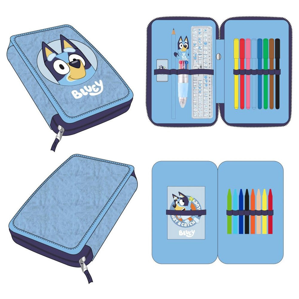 Trousse double bleue