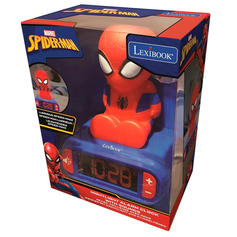 Cyfrowy budzik 3D Marvel Spiderman