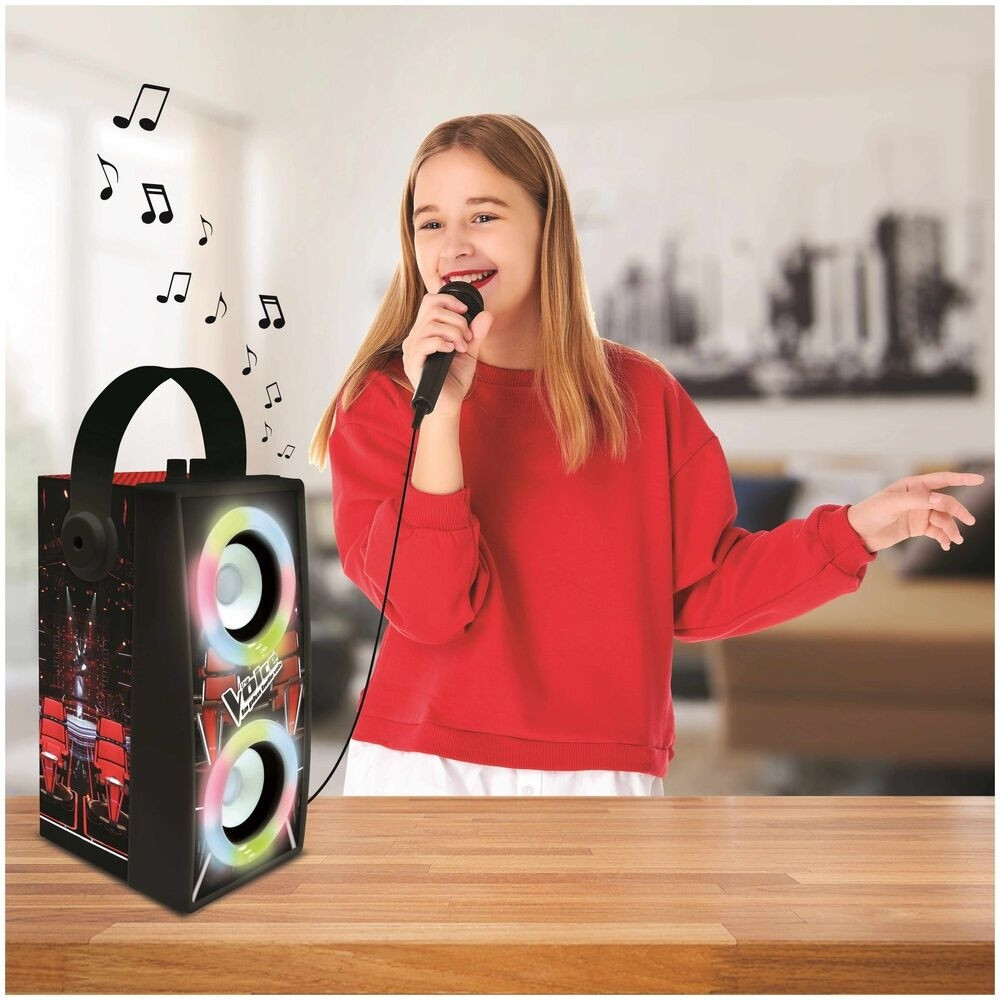 Caixa de som portátil Bluetooth Voice com microfone