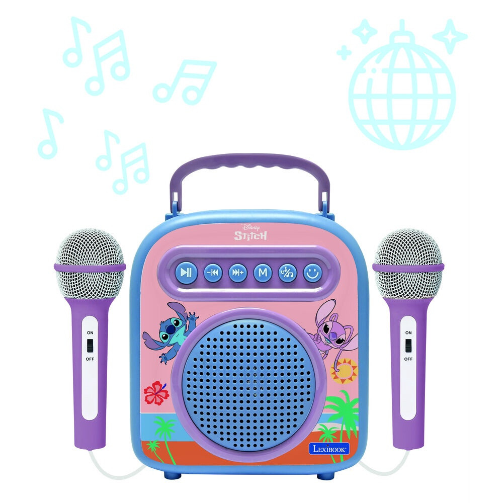 Enceinte Bluetooth Disney Stitch + microphone
