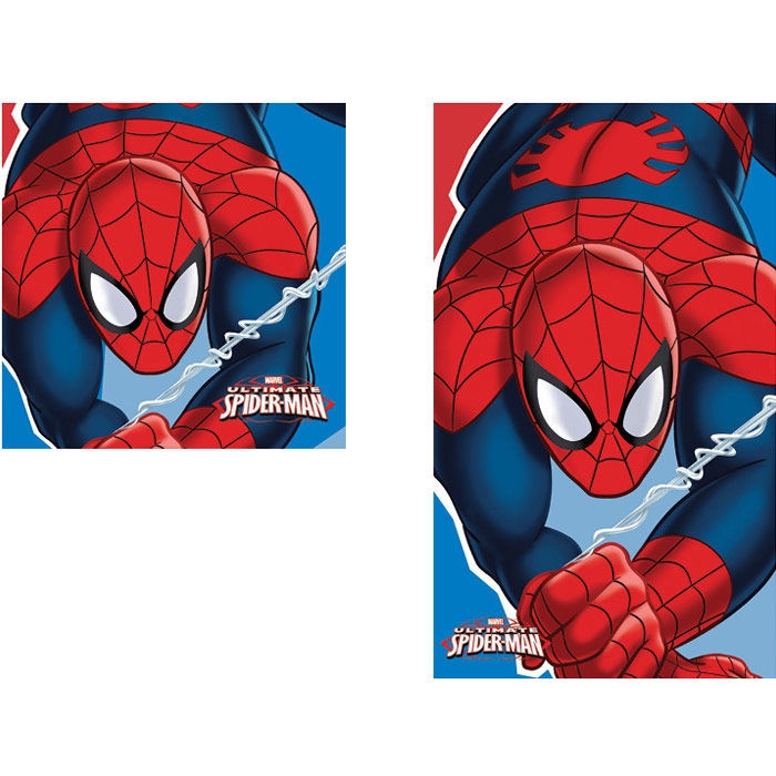 Spiderman hand face microfiber towel set