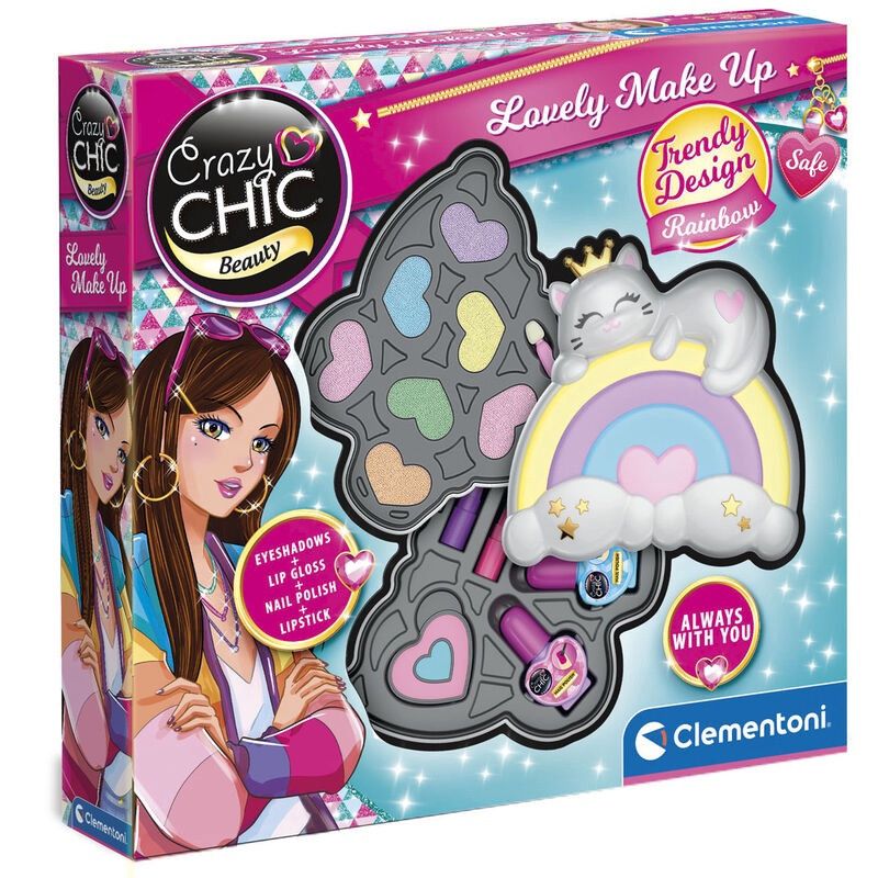 Estojo Crazy Chic Lovely Make Up Arcoíris
