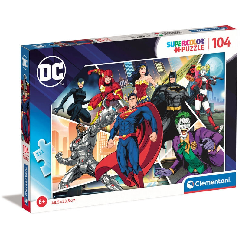 DC Comics Superhelden puzzel 104 stukjes