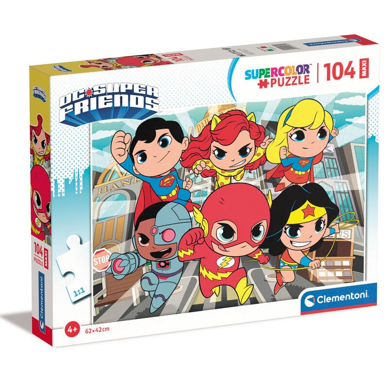 DC Comics Superfreunde Maxi-Puzzle, 104 Teile