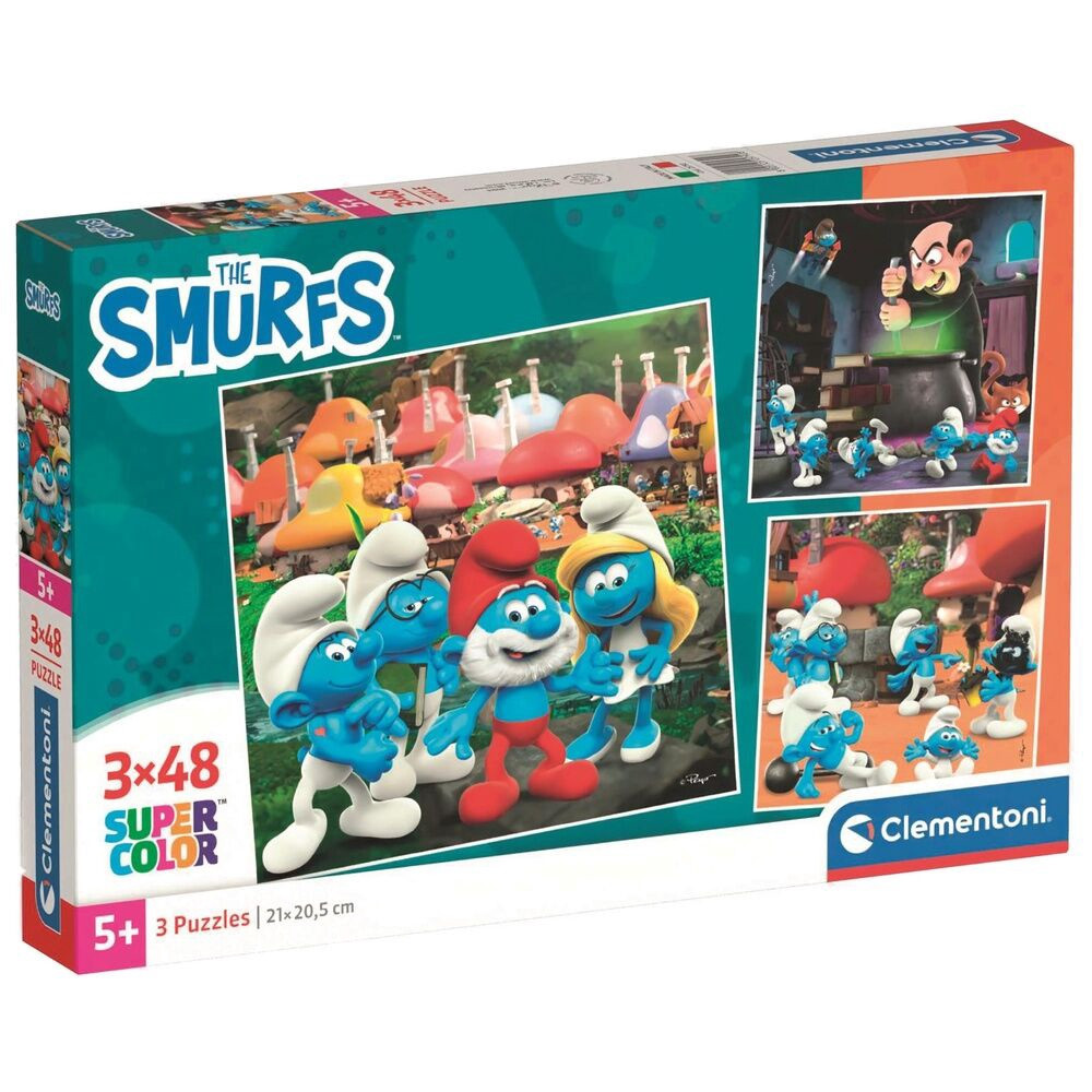 Puzzle dei Puffi 3x48 pezzi