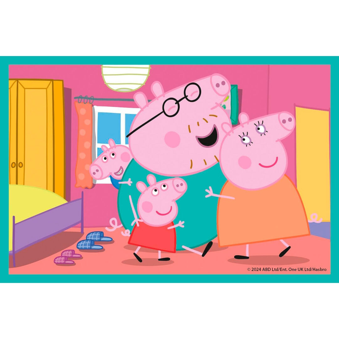 Quebra-cabeça da Peppa Pig com 6 peças