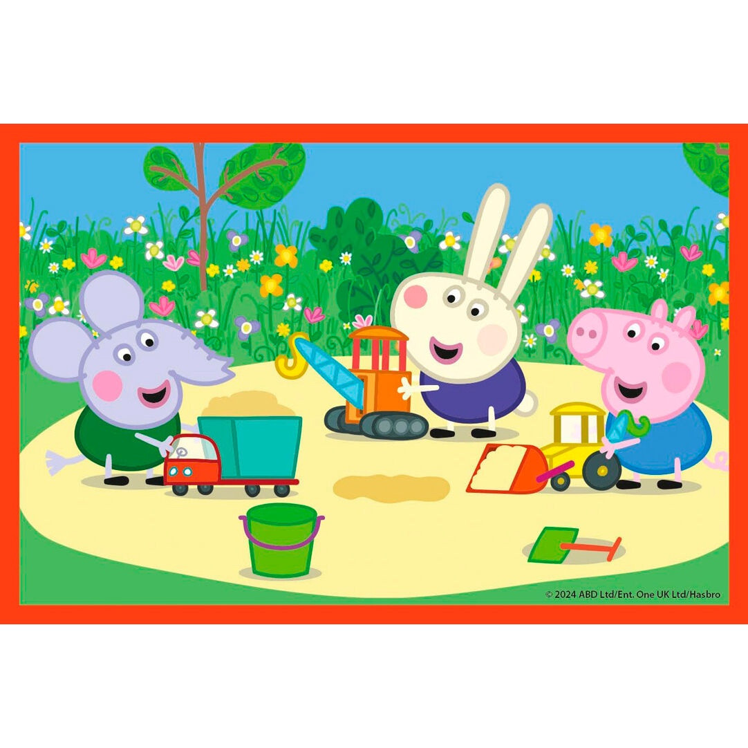 Quebra-cabeça da Peppa Pig com 6 peças
