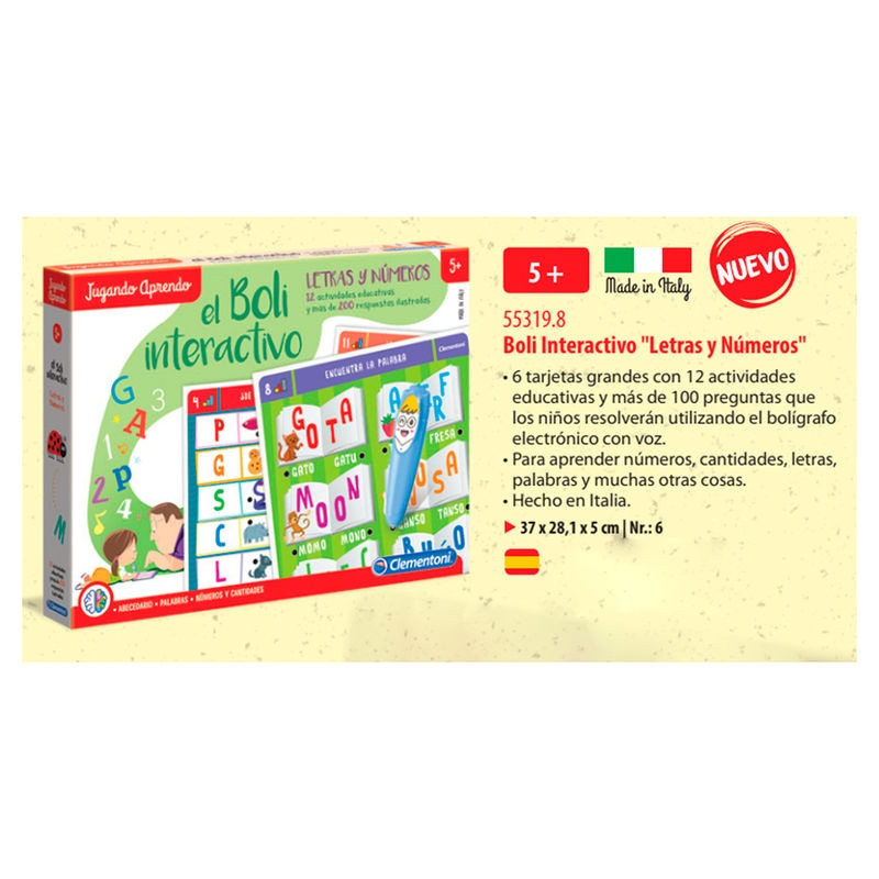 Spanish Letters and Numbers Interactive pen