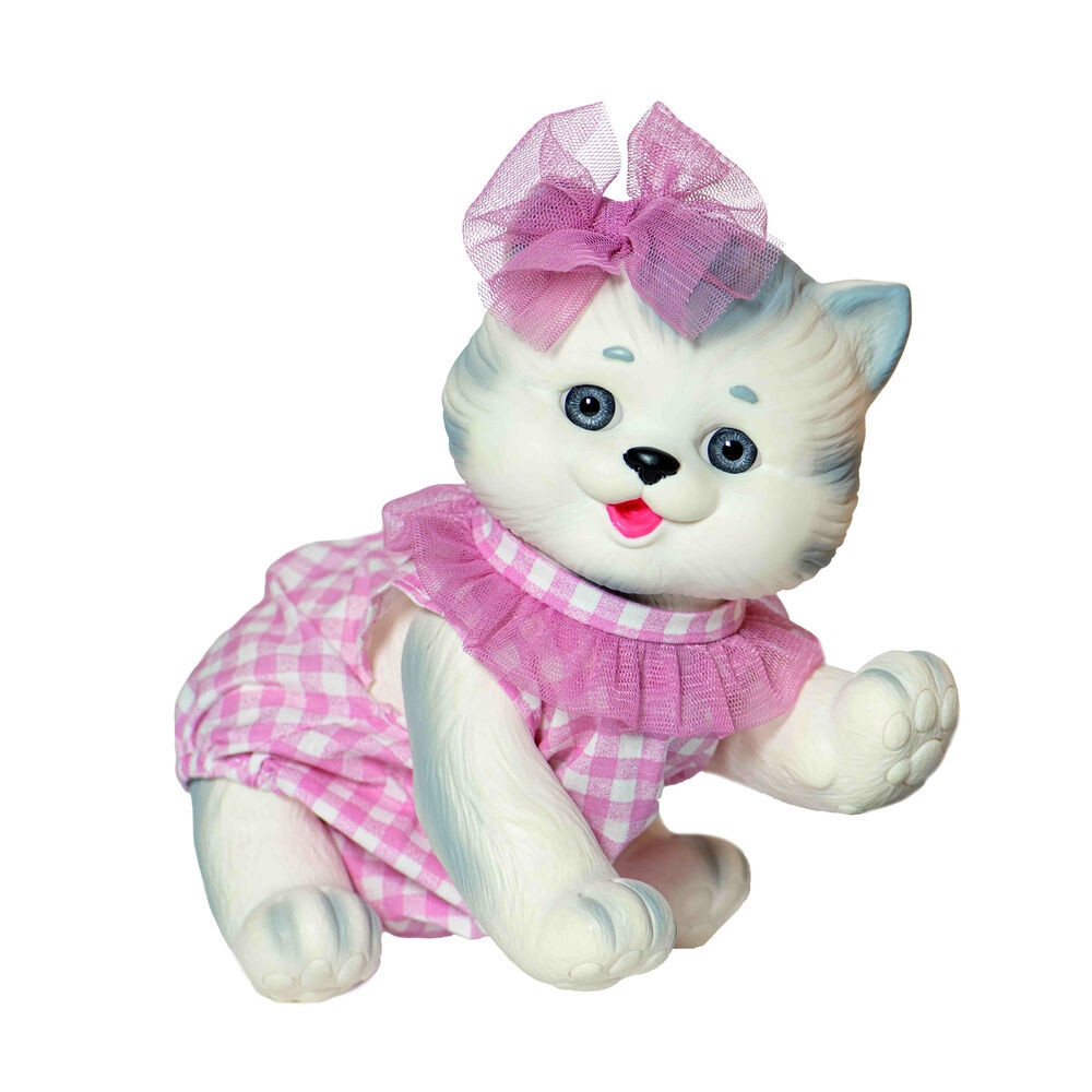 Poupée bébé reborn chiot chaton