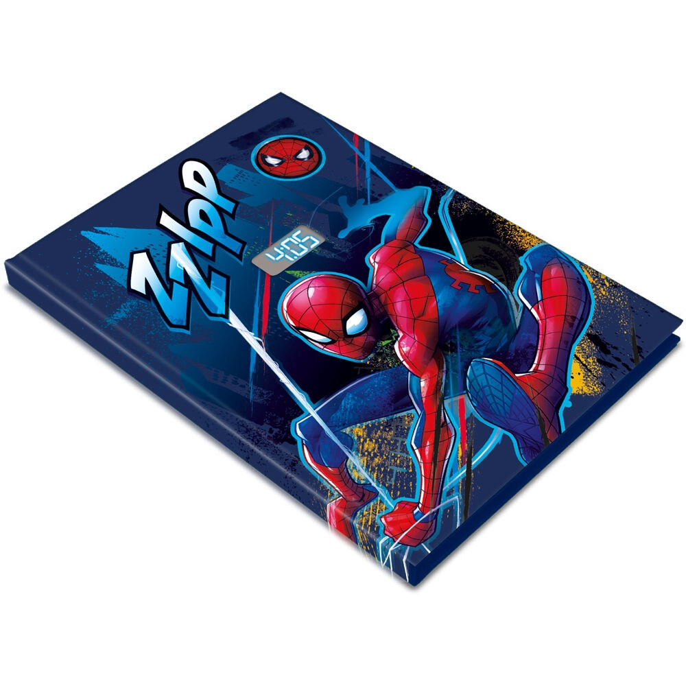 Cuaderno de Spiderman de Marvel con reloj