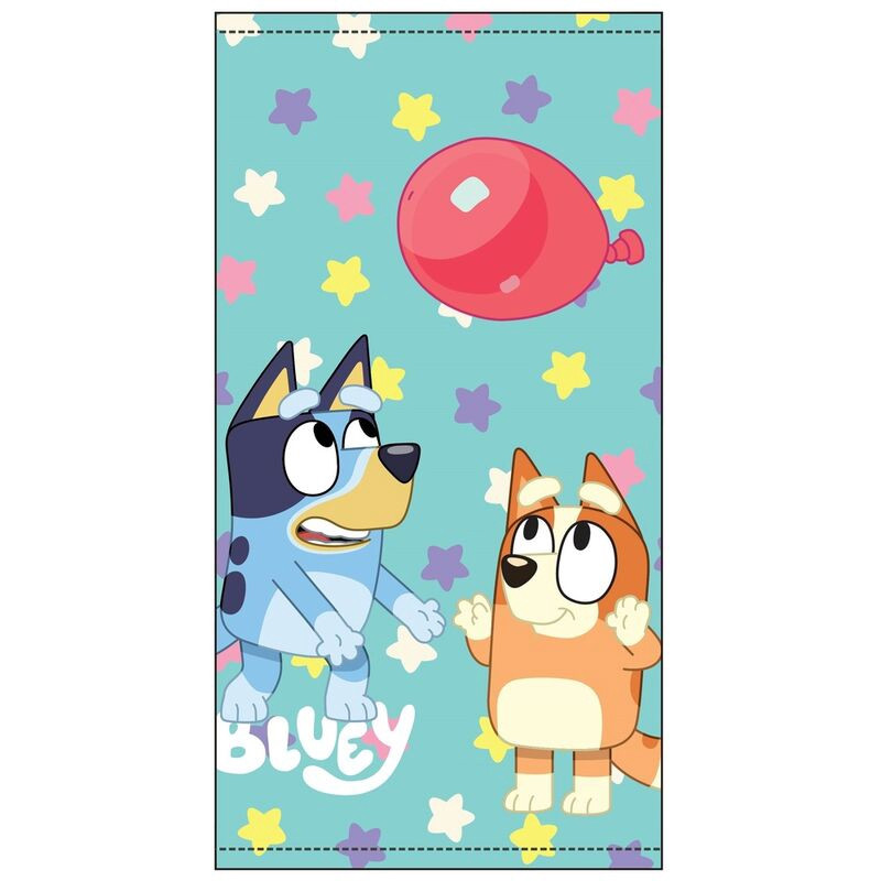 Serviette de plage bleue en microfibre