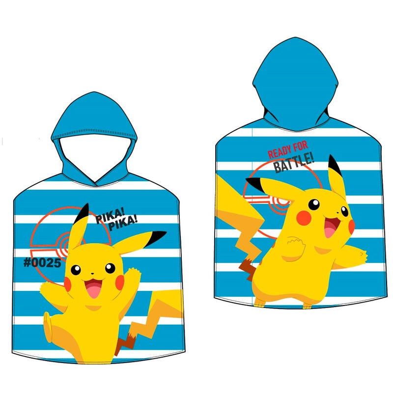Toalha poncho de microfibra Pokémon