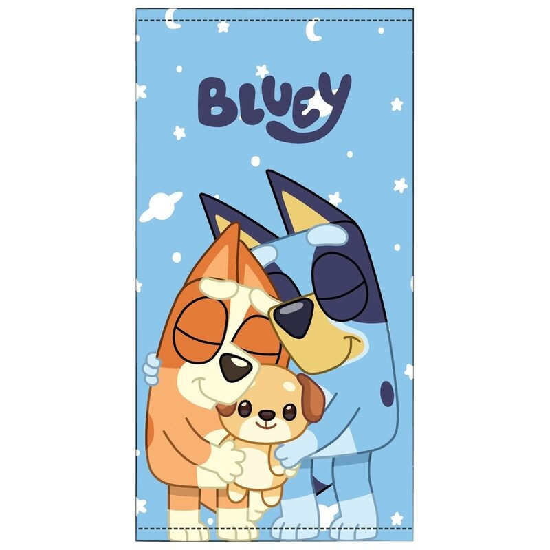 Bluey microfibre beach towel