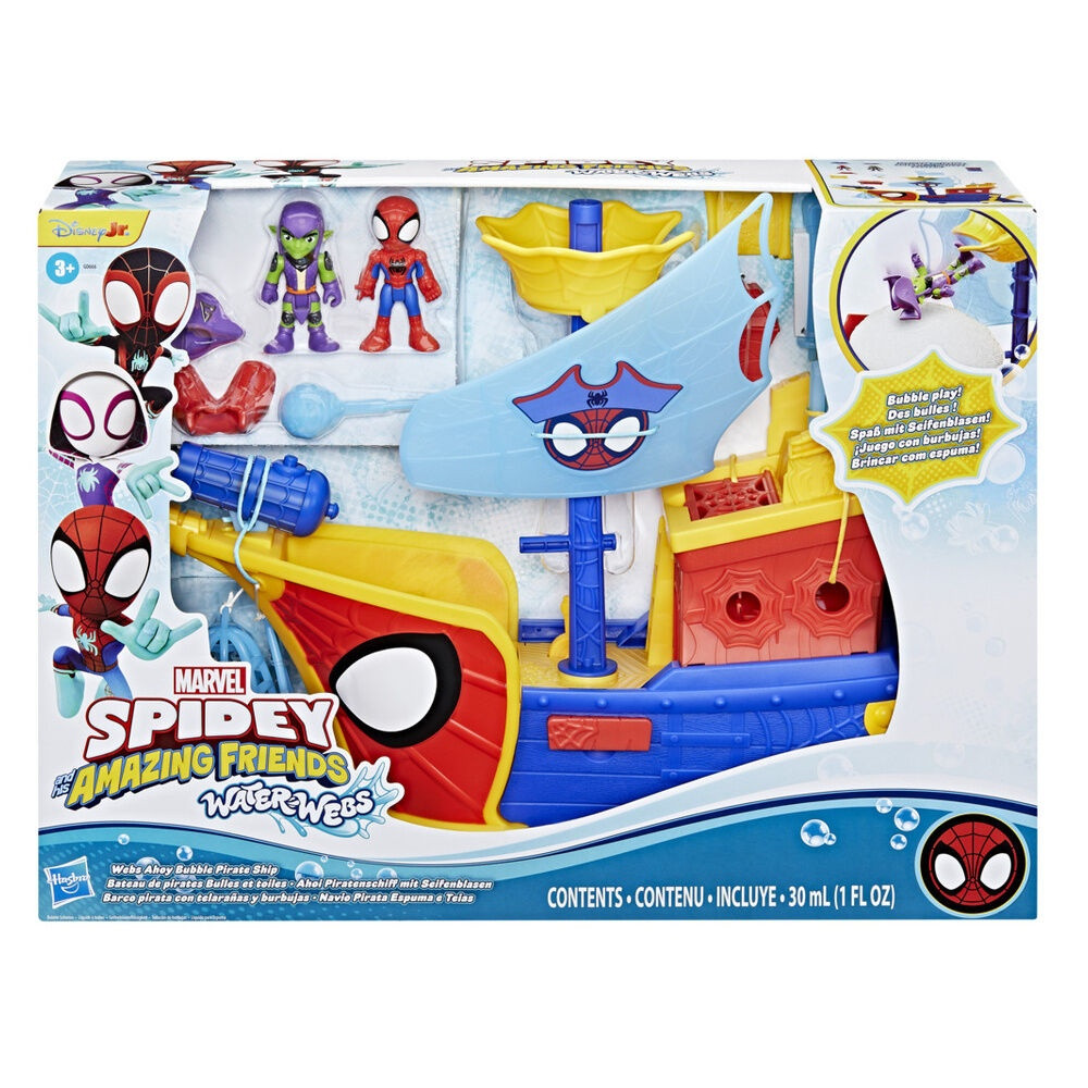 Nave pirata Marvel Spidey Spider Web e Bubbles