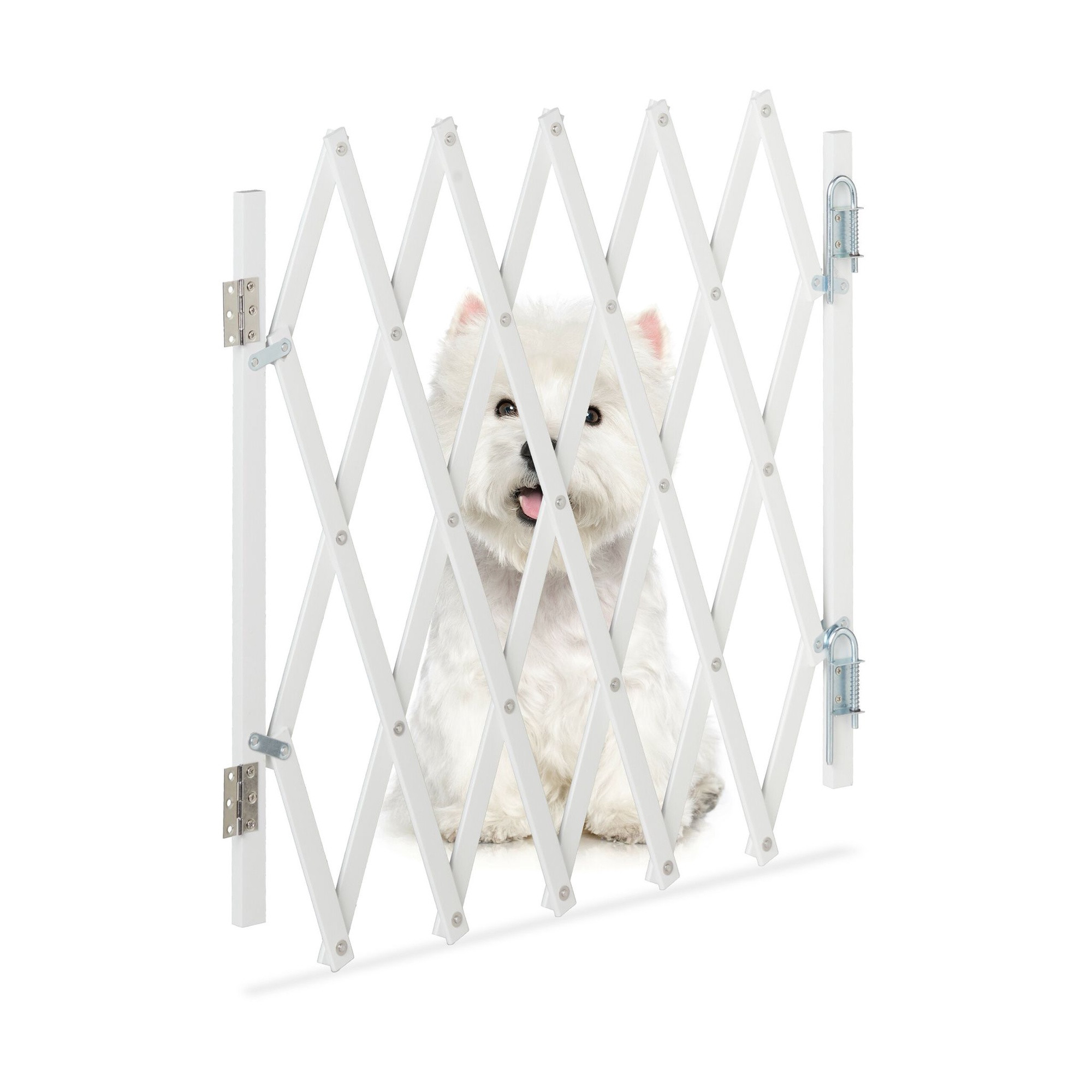 Extendable Dog Barrier in White