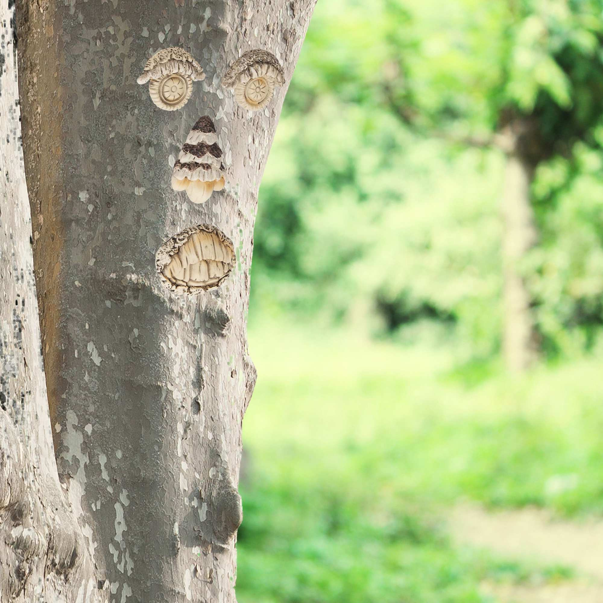 Visage d'arbre en 4 pièces