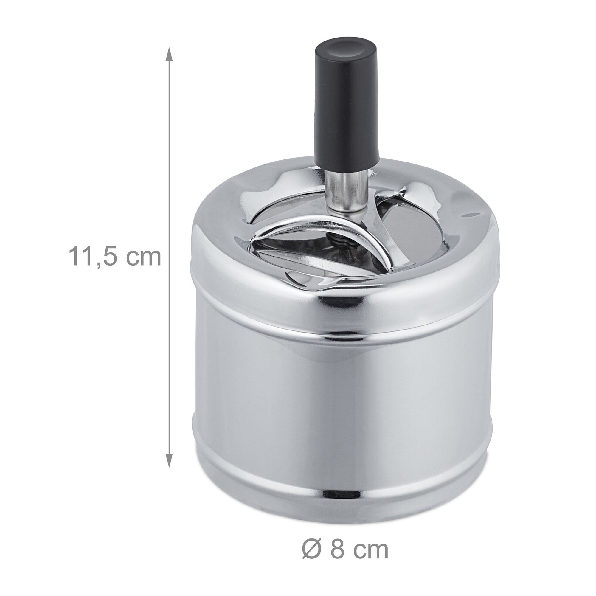 Aschenbecher mit Drehdeckel