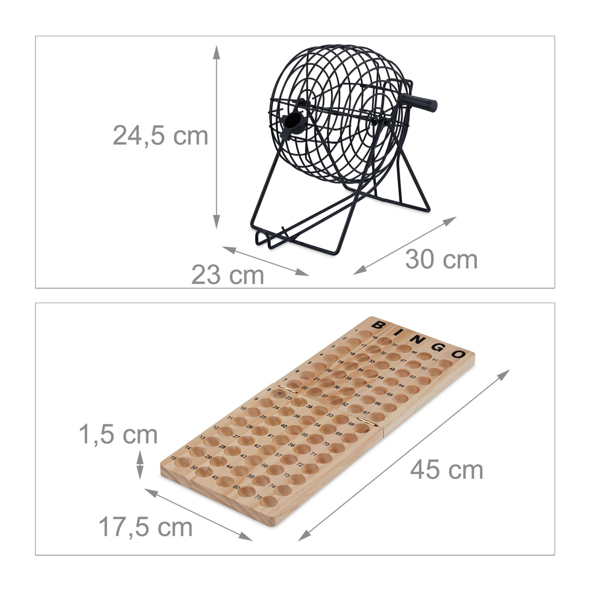 Gioco del bingo in legno
