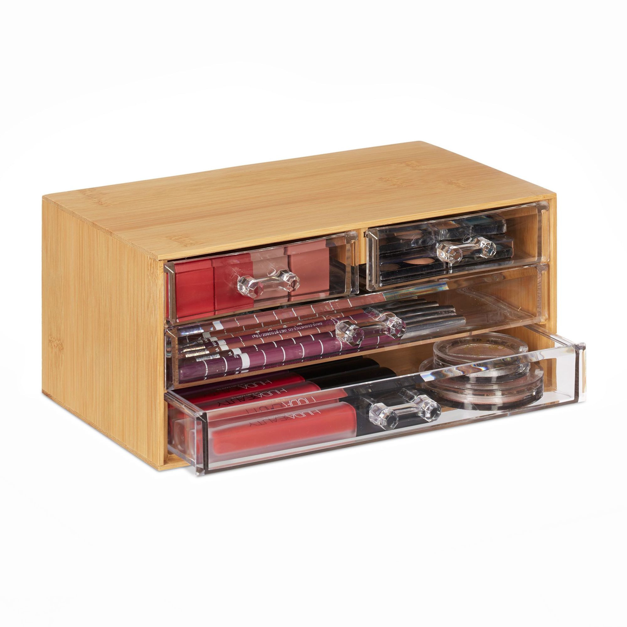 Make-up organizer met 4 lades