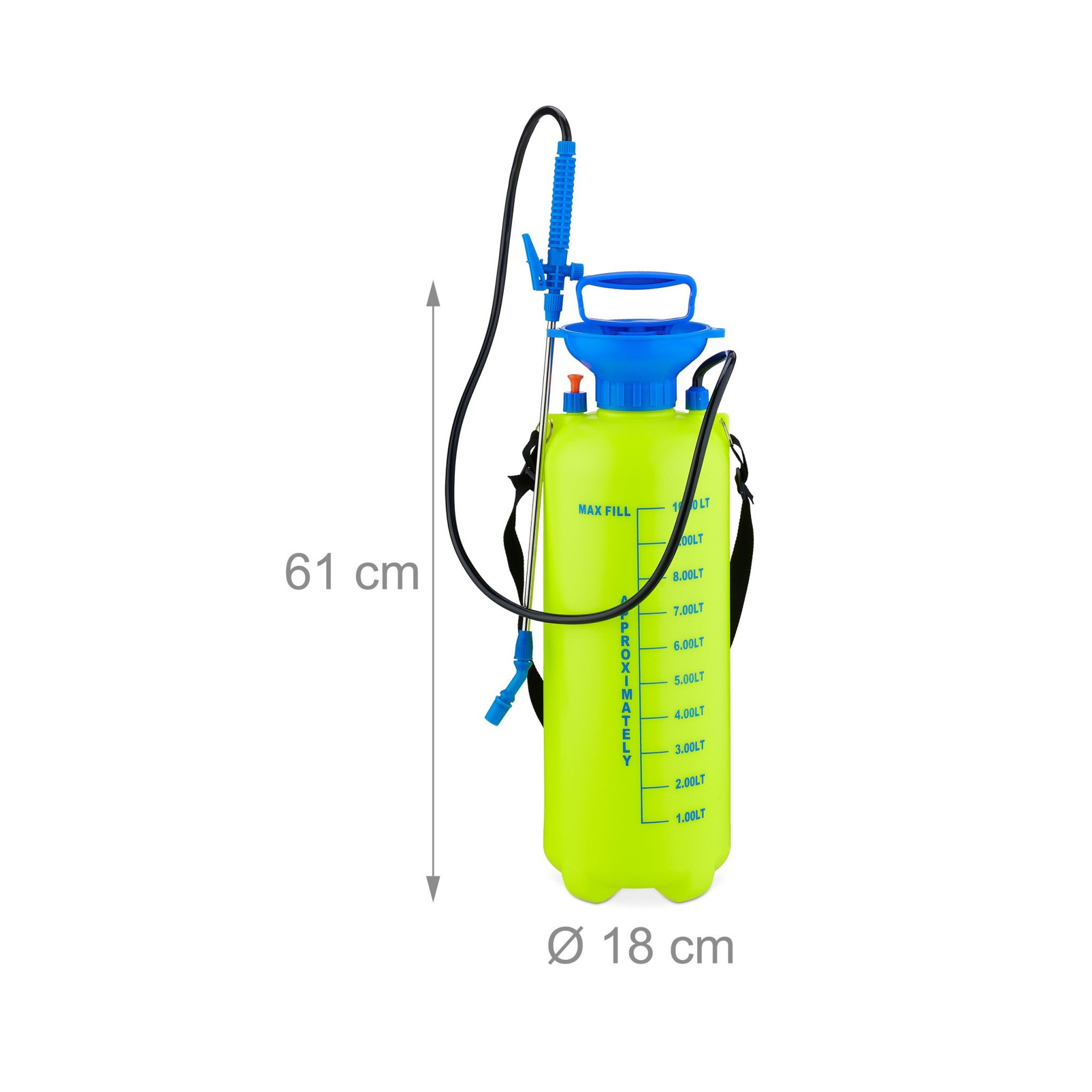 Flacone spray a pressione da 10 L
