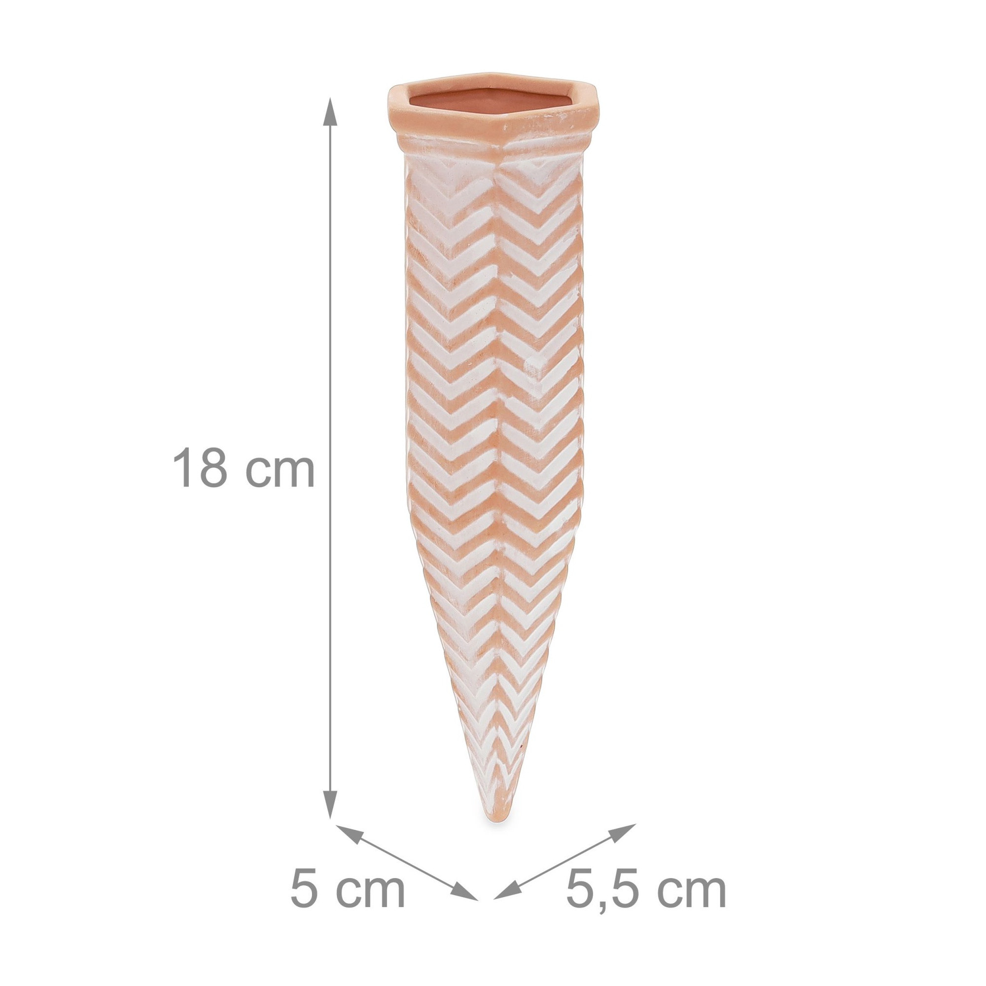 Set van 4 klei-gietspikes Zig-Zag