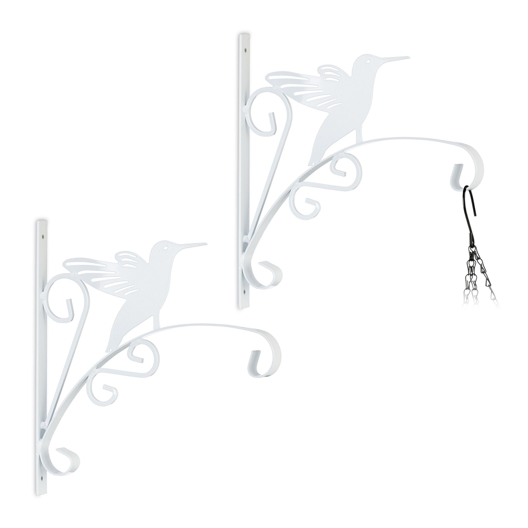 Set di 2 supporti per cesti appesi Bird