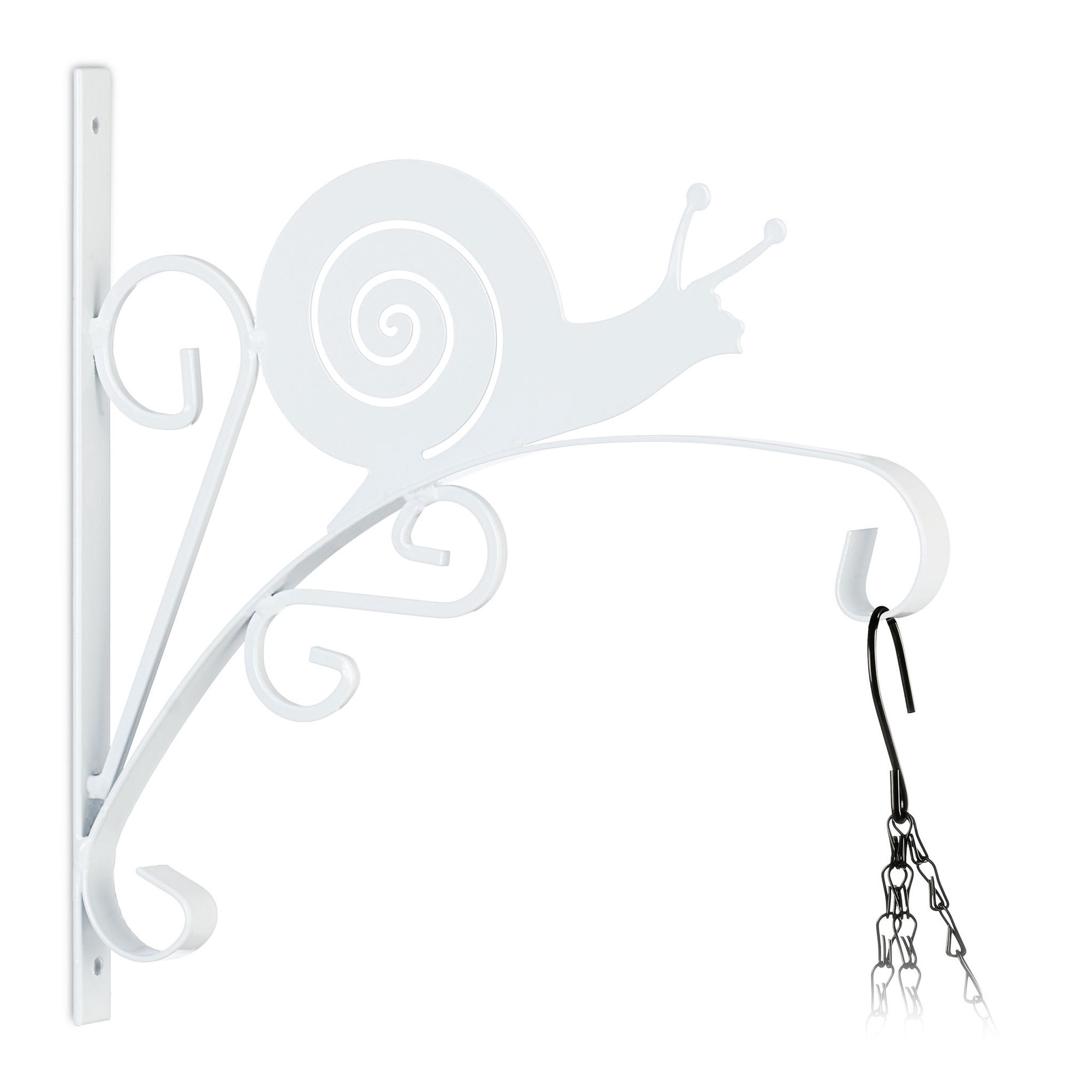 Support de panier suspendu avec escargot
