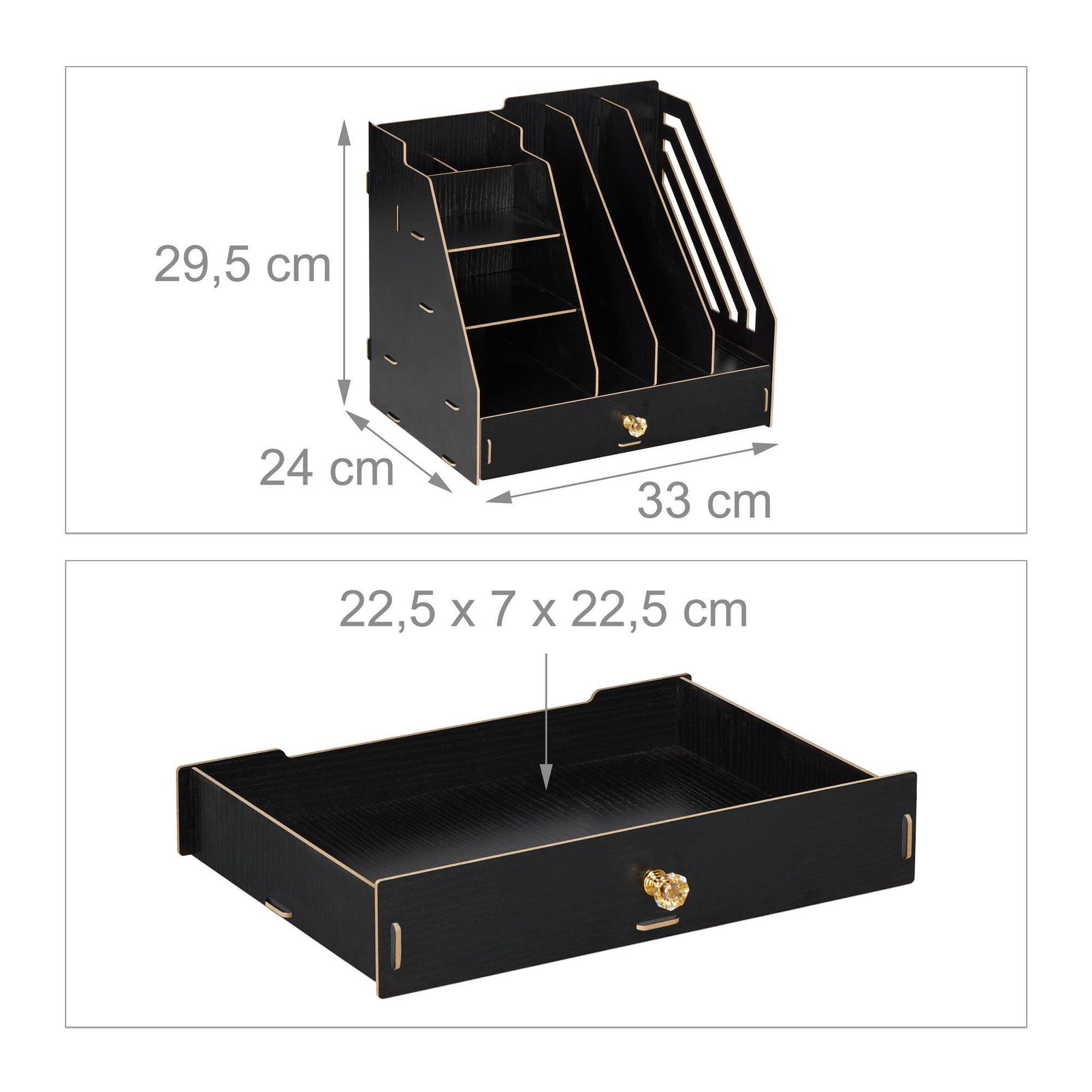Bureau organizer met compartimenten