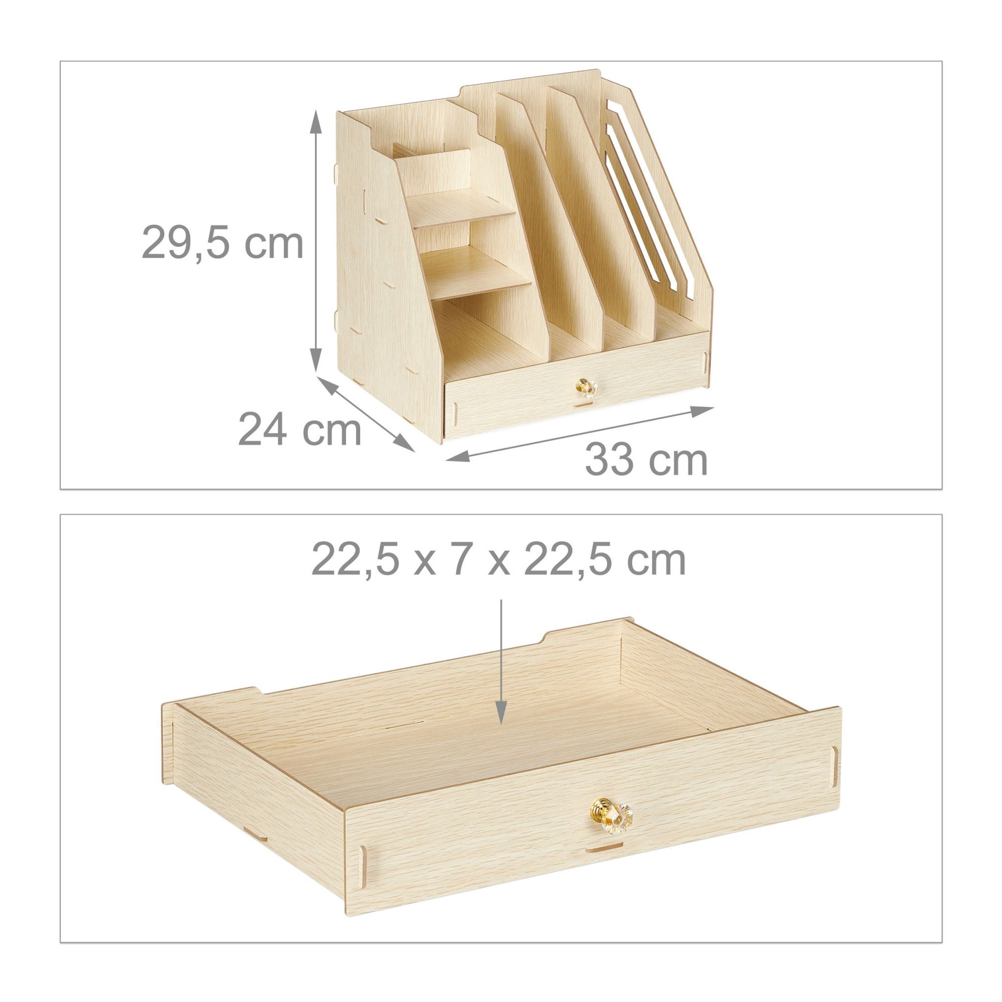 Bureau organizer met compartimenten