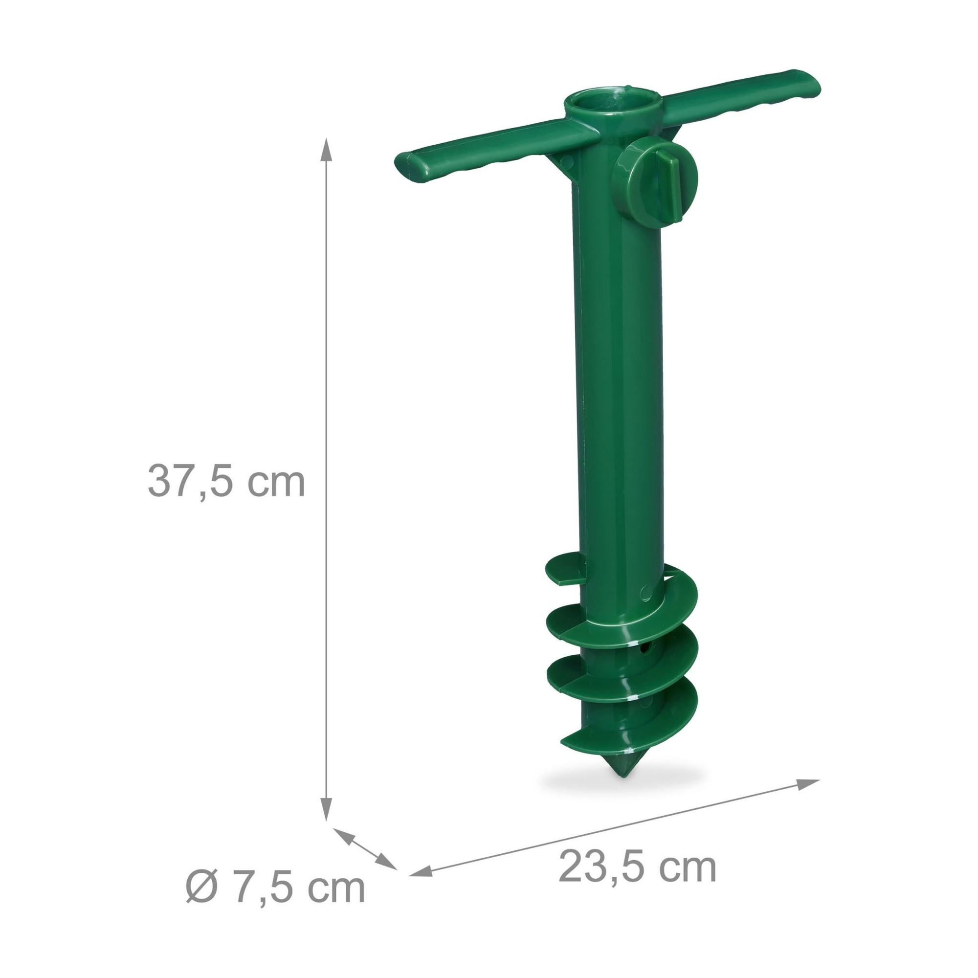 Support à visser pour parasol vert