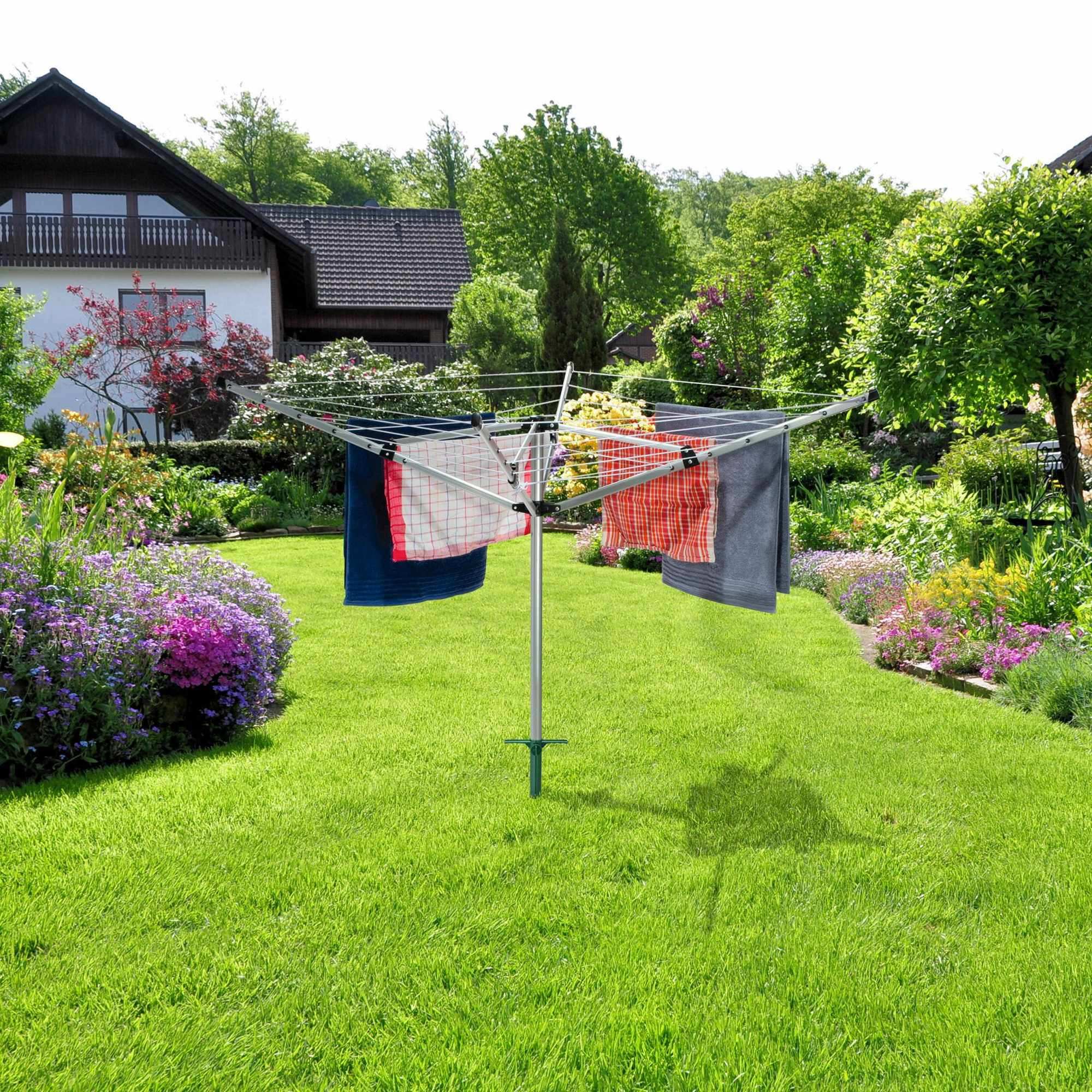 Support à visser pour parasol vert