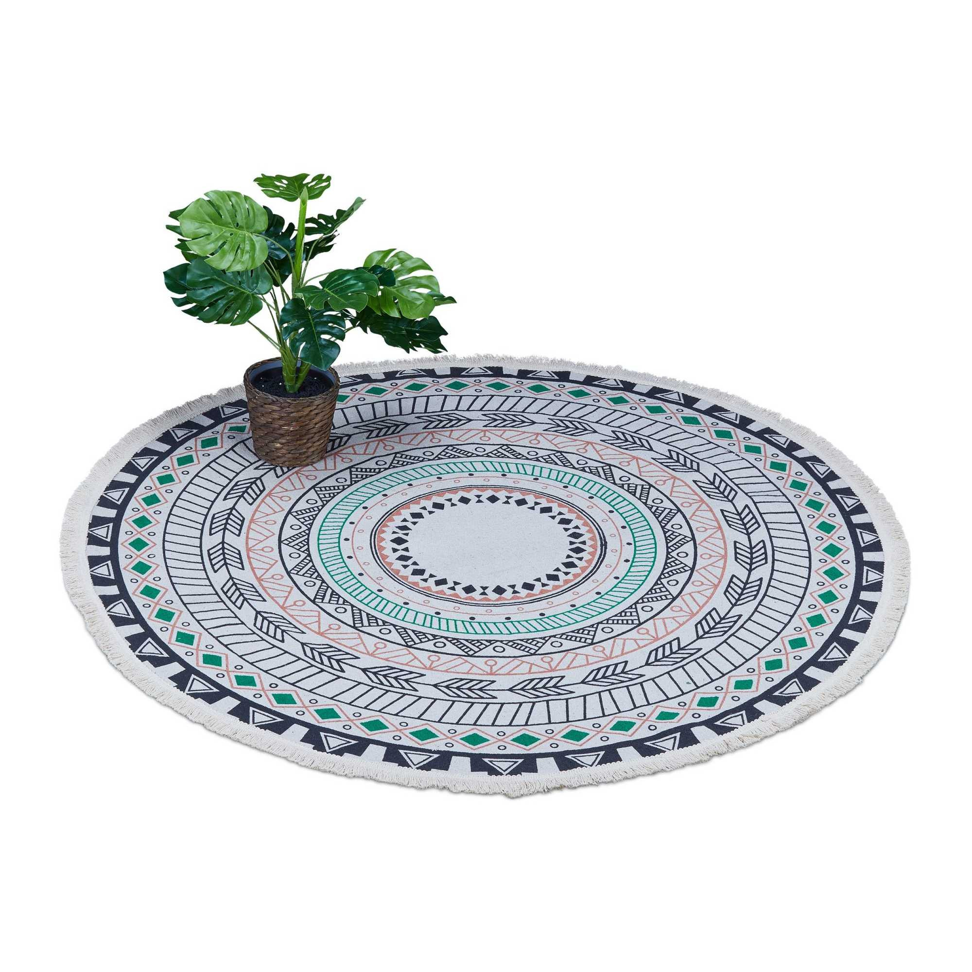 Runder Teppich mit Mandala-Design