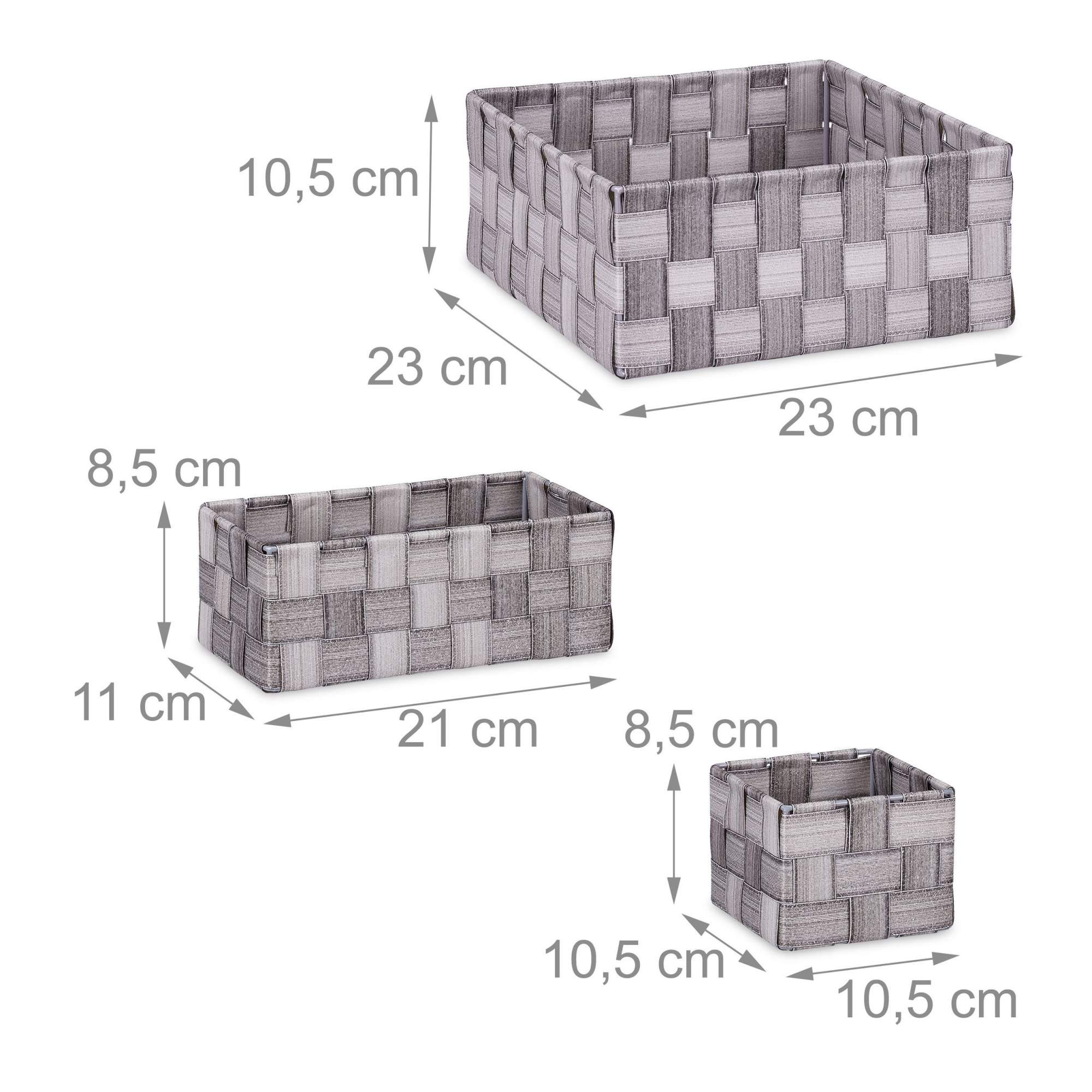 Set of 4 Plastic Storage Baskets