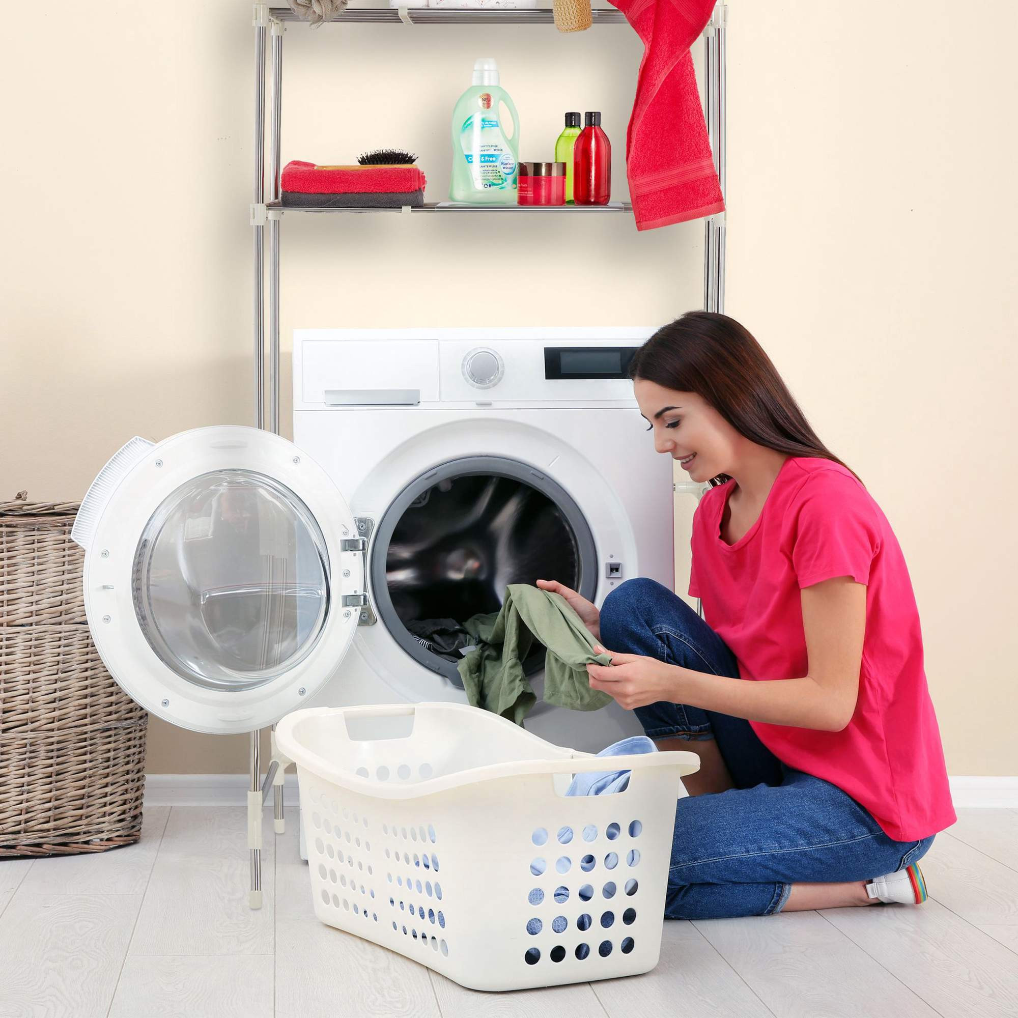 Estante extensible para lavadora