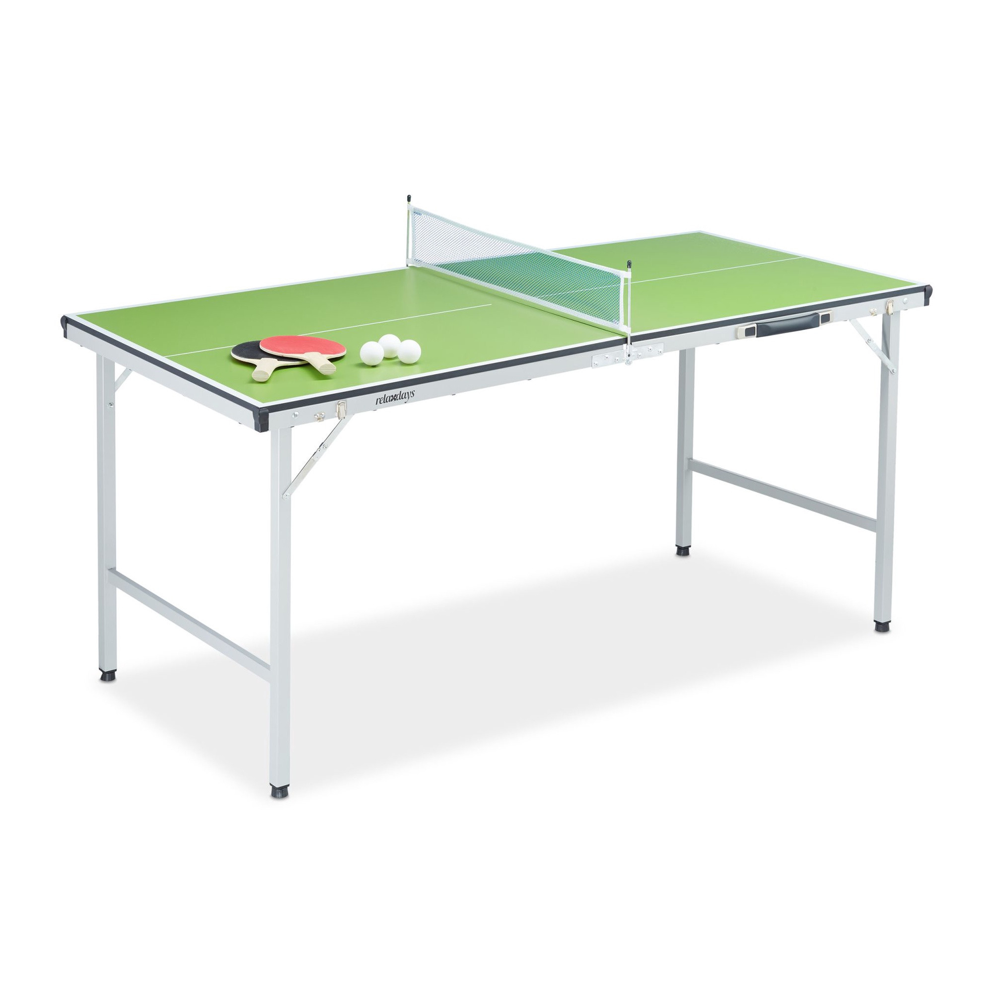 Table de ping-pong verte avec accessoires