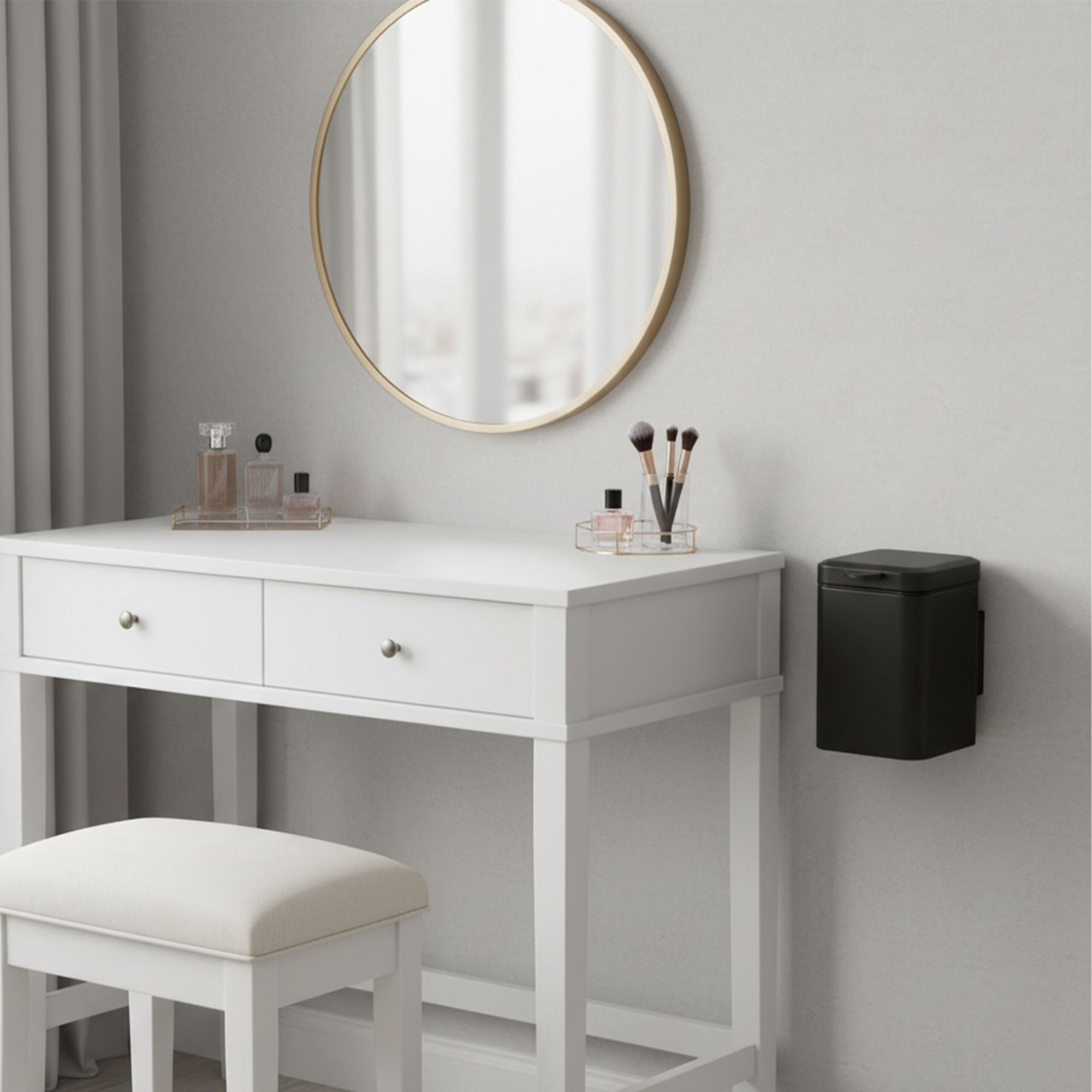 Wall Mounted Bathroom Bin 3 Litres