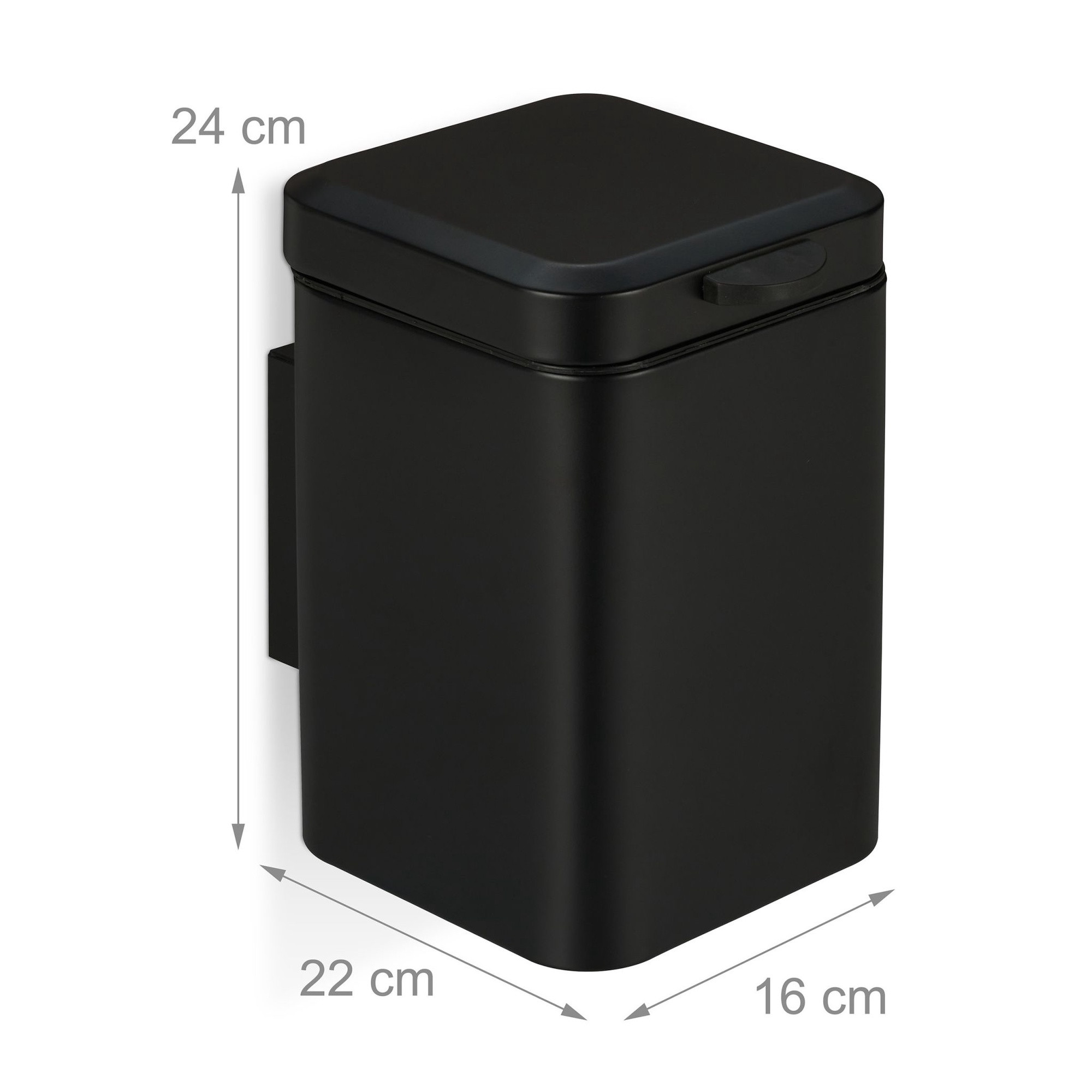 Wall Mounted Bathroom Bin 3 Litres