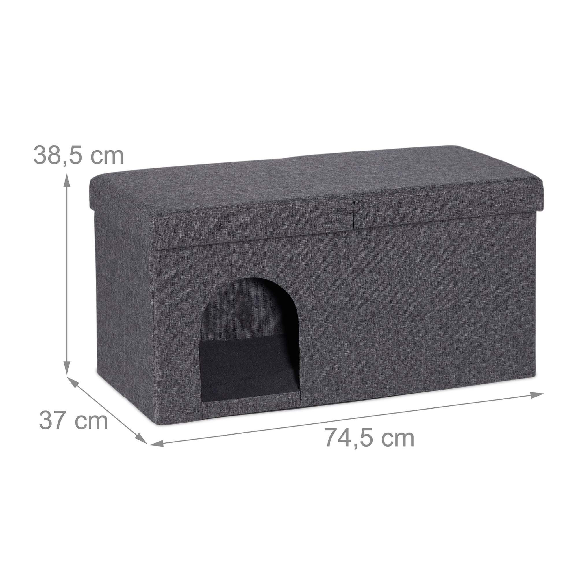 Cat Cave in Grey with Lid