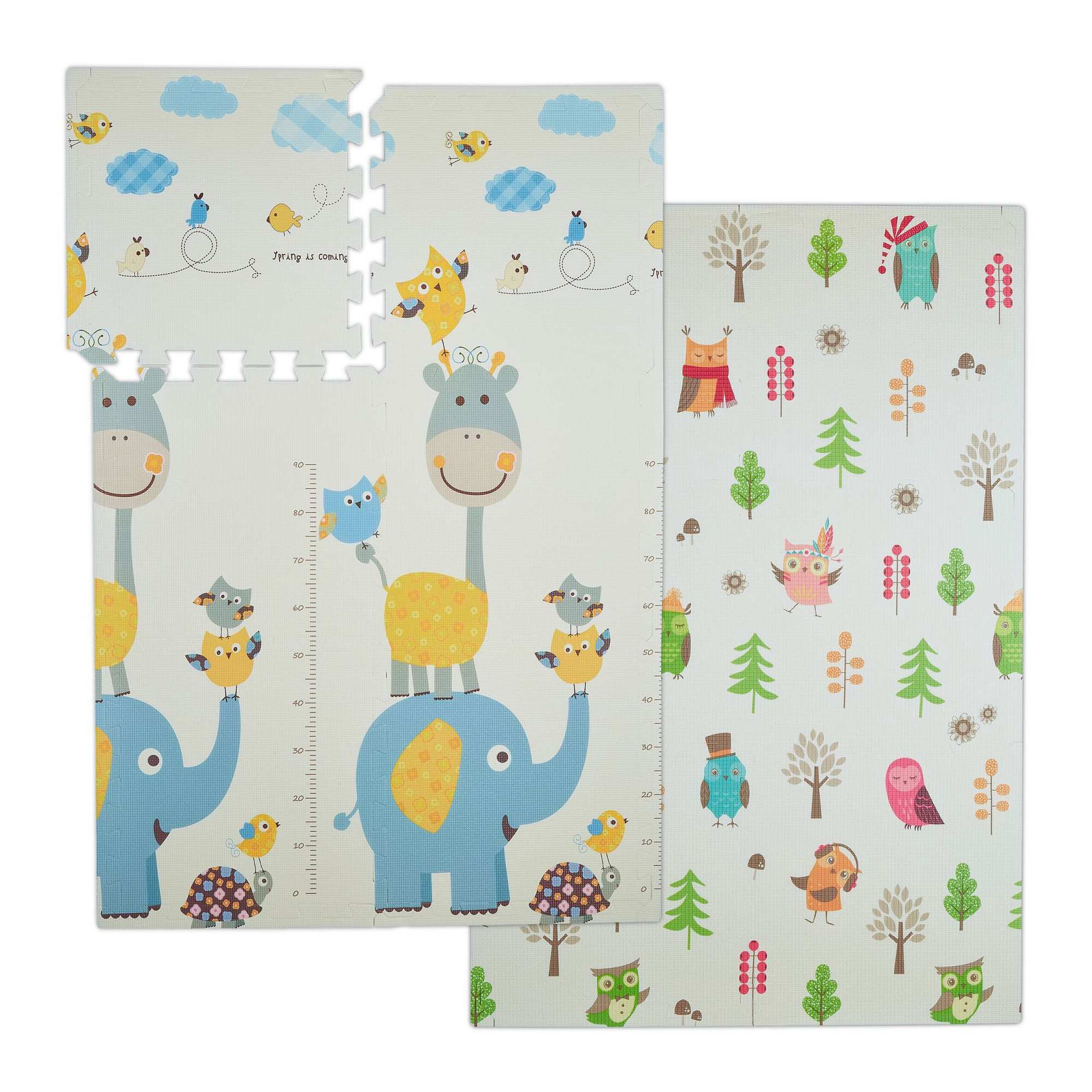 Puzzelmat duo: uil / olifant