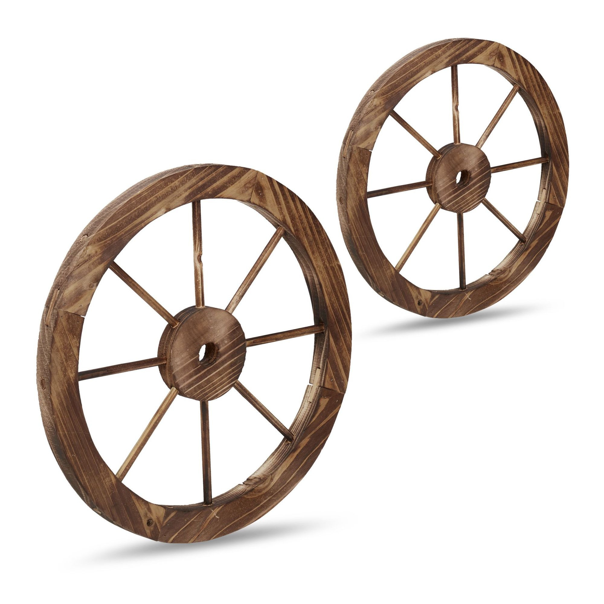 Holzwagenrad 2er Set