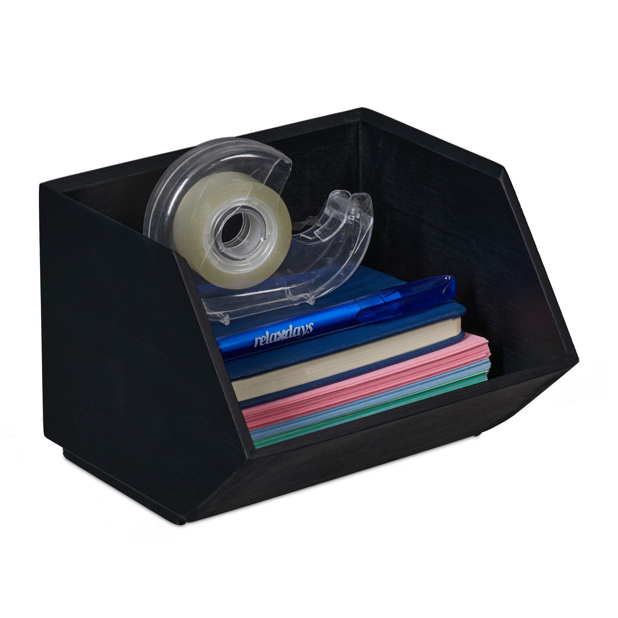 Stapelbare bamboe bureau organizer