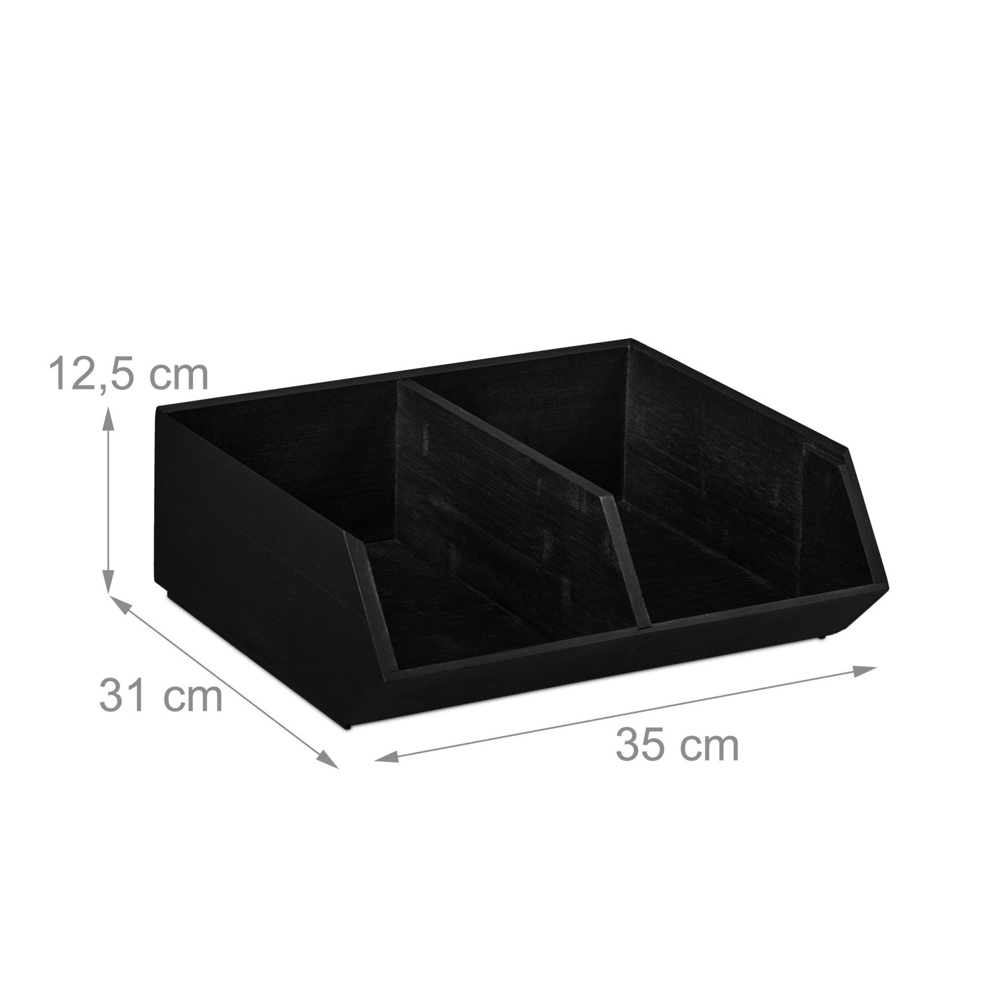 Stapelbare bamboe bureau organizer