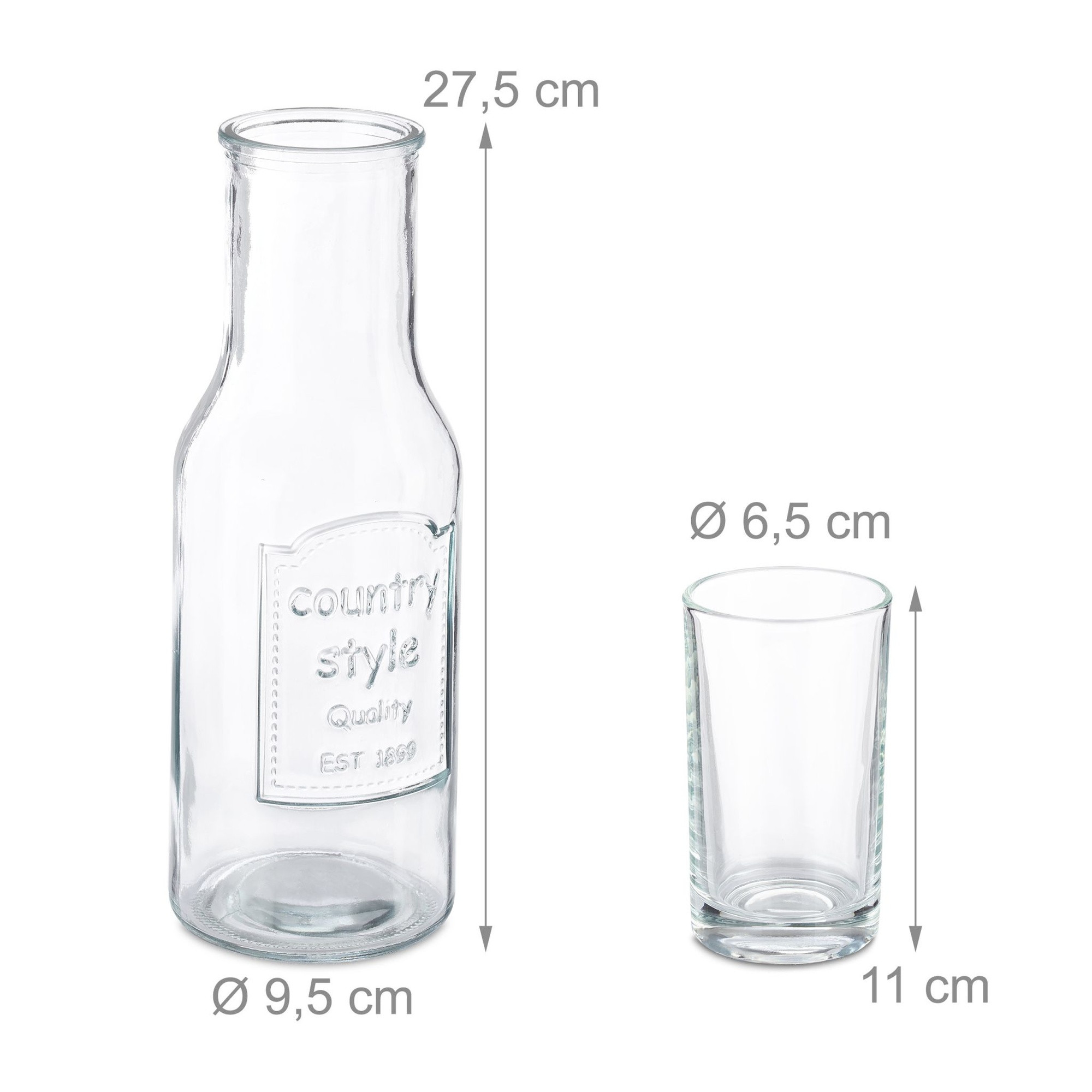 Wasserkaraffe mit Gläsern