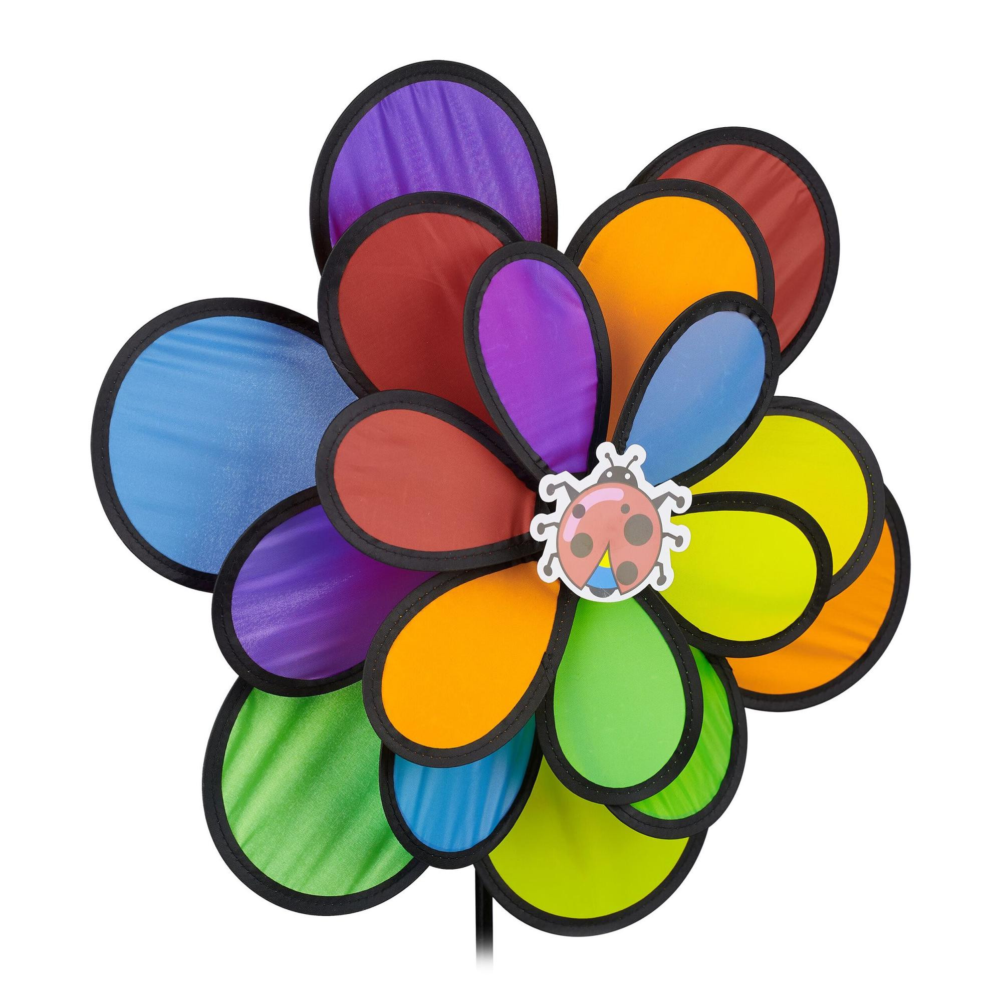 Bunter Blumen-Windspinner