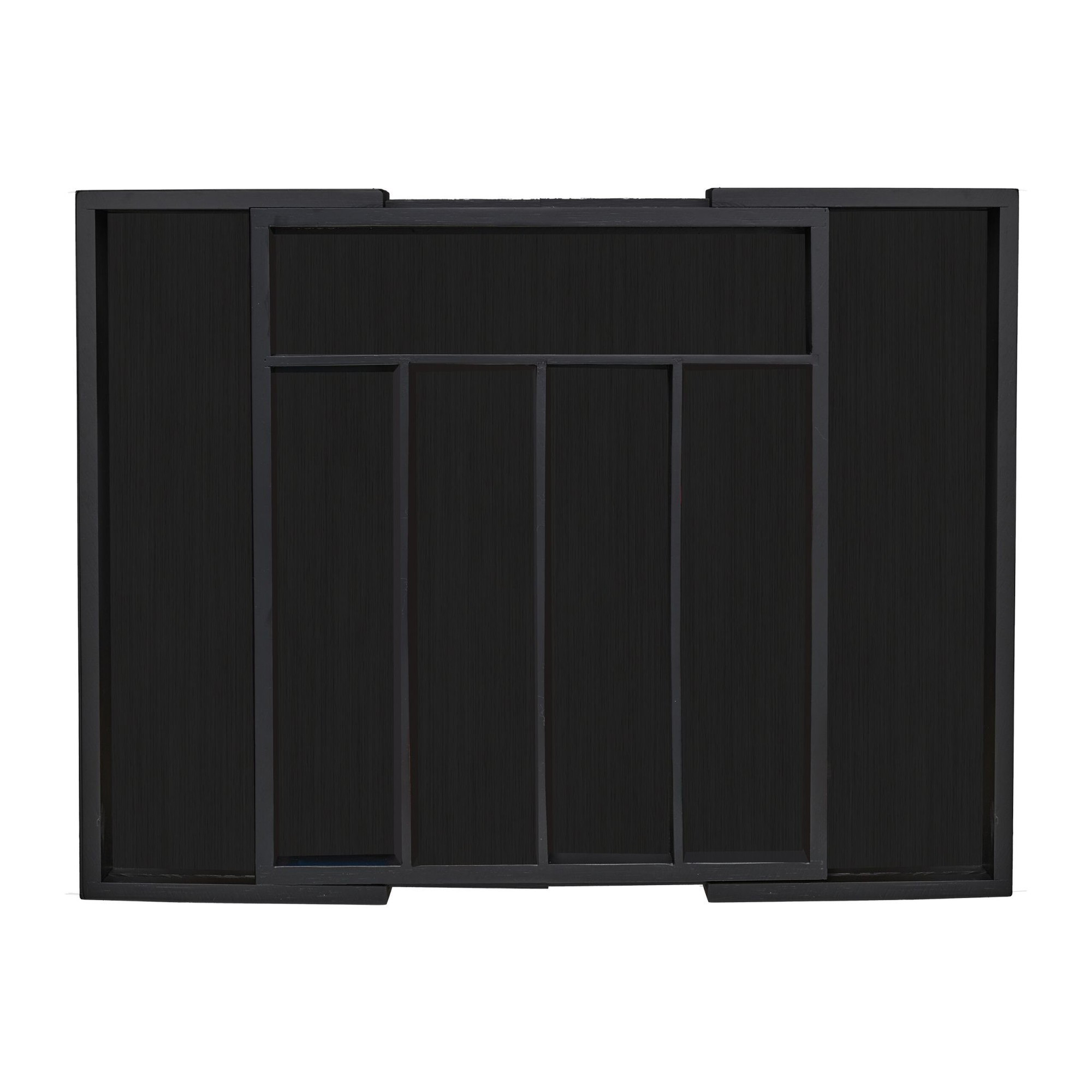 Range-couverts extensible en bambou noir